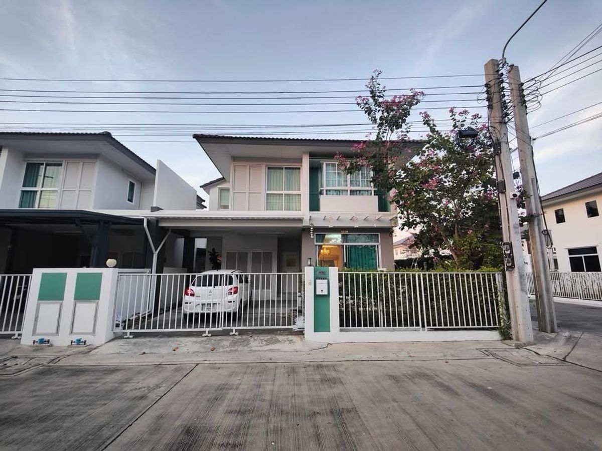 ให้เช่าบ้านสมุทรปราการ สำโรง : ให้เช่าบ้านเดี่ยว 2 ชั้นพร้อมเข้าอยู่  🏡 
โครงการเทรนดี้ ธารา บางนา  Trendy Tara Bangna🚩