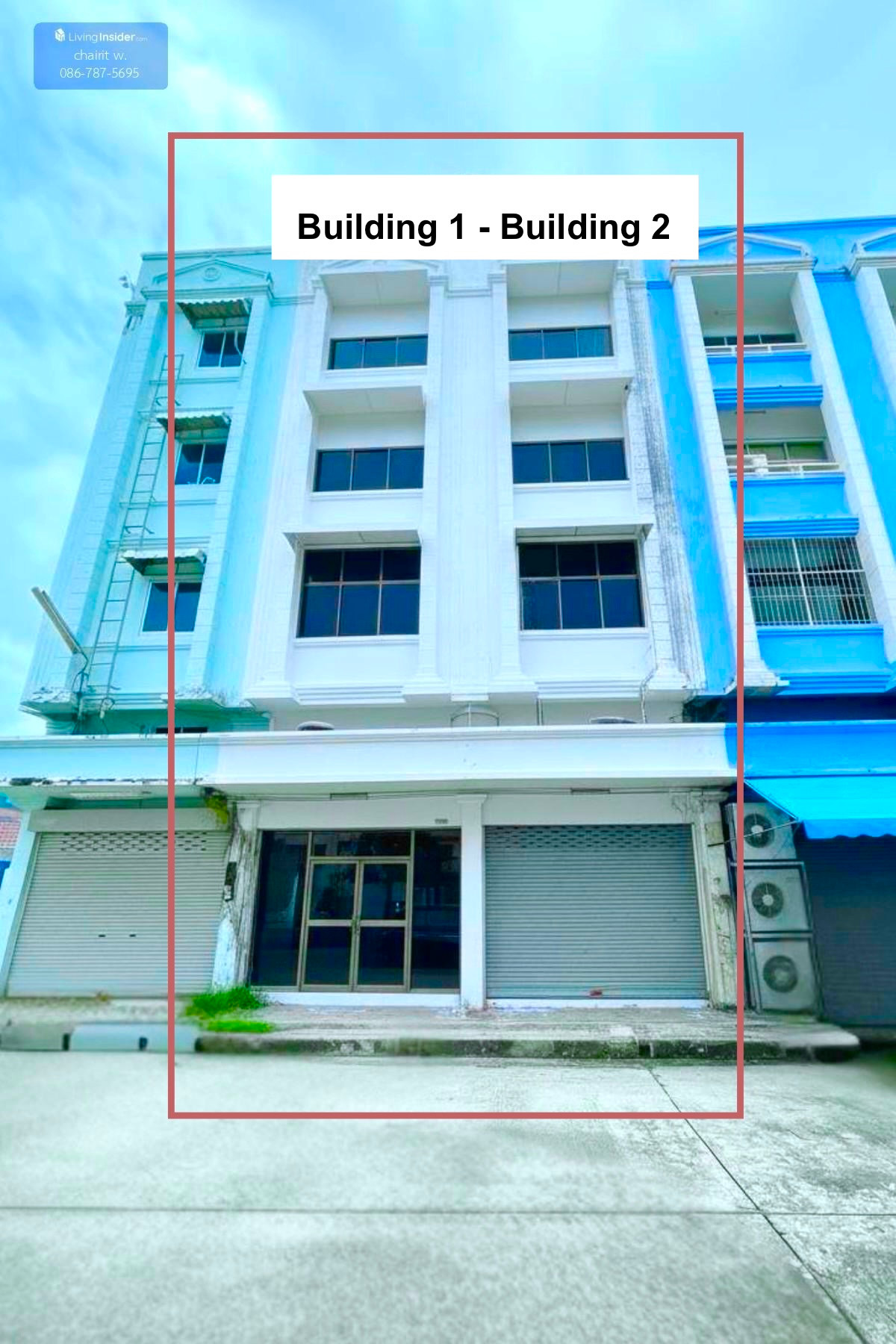 Shop HouseRayong : For sale- rent 2 booths next to each other, cheap, throw