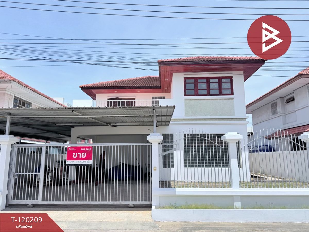 For SaleHousePattaya, Bangsaen, Chonburi : House for sale Palm Garden Village, Laem Chabang, Sriracha, Chon Buri