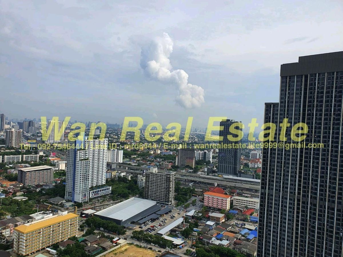 For SaleCondoRattanathibet, Sanambinna : Sell ​​cheap. The Politan Aqua, size 30 sq.molite, 1 bedroom view, separated but can be in.