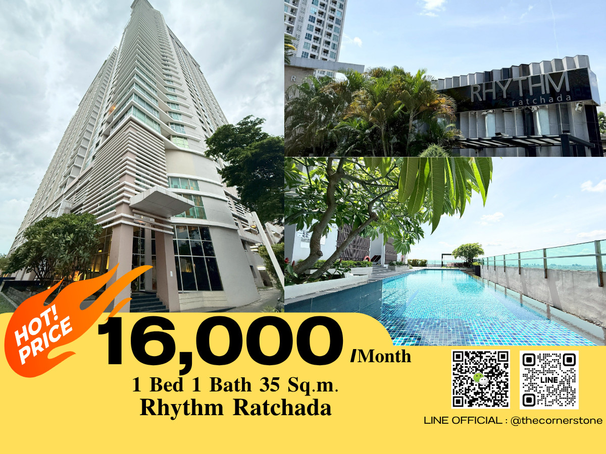 For RentCondoRatchadapisek, Huaikwang, Suttisan : For Rent, Ready to Move In ‼️ ✨ Rhythm Ratchada ✨ Great price, prime location next to MRT Ratchadaphisek 🚇 (No.260272)
