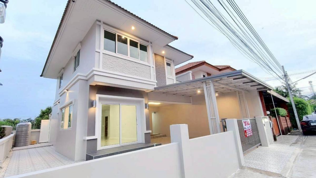 ขายนนทบุรี บางใหญ่ บางบัวทอง : S2928 ขายบ้านแฝด 2 ชั้น หมู่บ้านเติมรัก 3 นนทบุรี ตกแต่งใหม่ ของแถมเพียบ