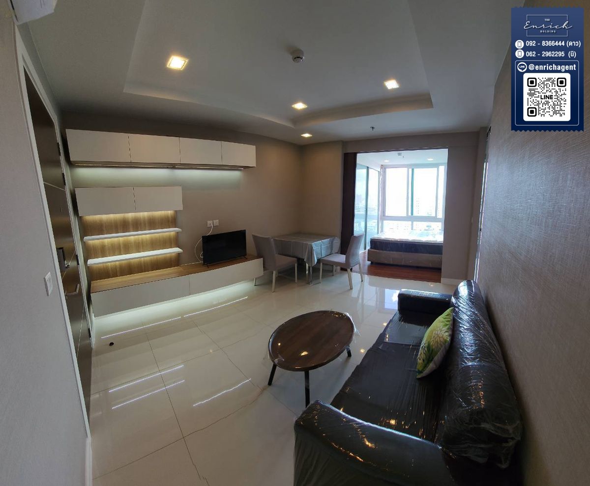 For RentCondoSamut Prakan,Samrong : 💙 Rent The Metropolis Samrong Interchange, wide room, good price, BTS Samrong 💙 Tel. 062-2962295 Ni // Line ID: @enrichagent
