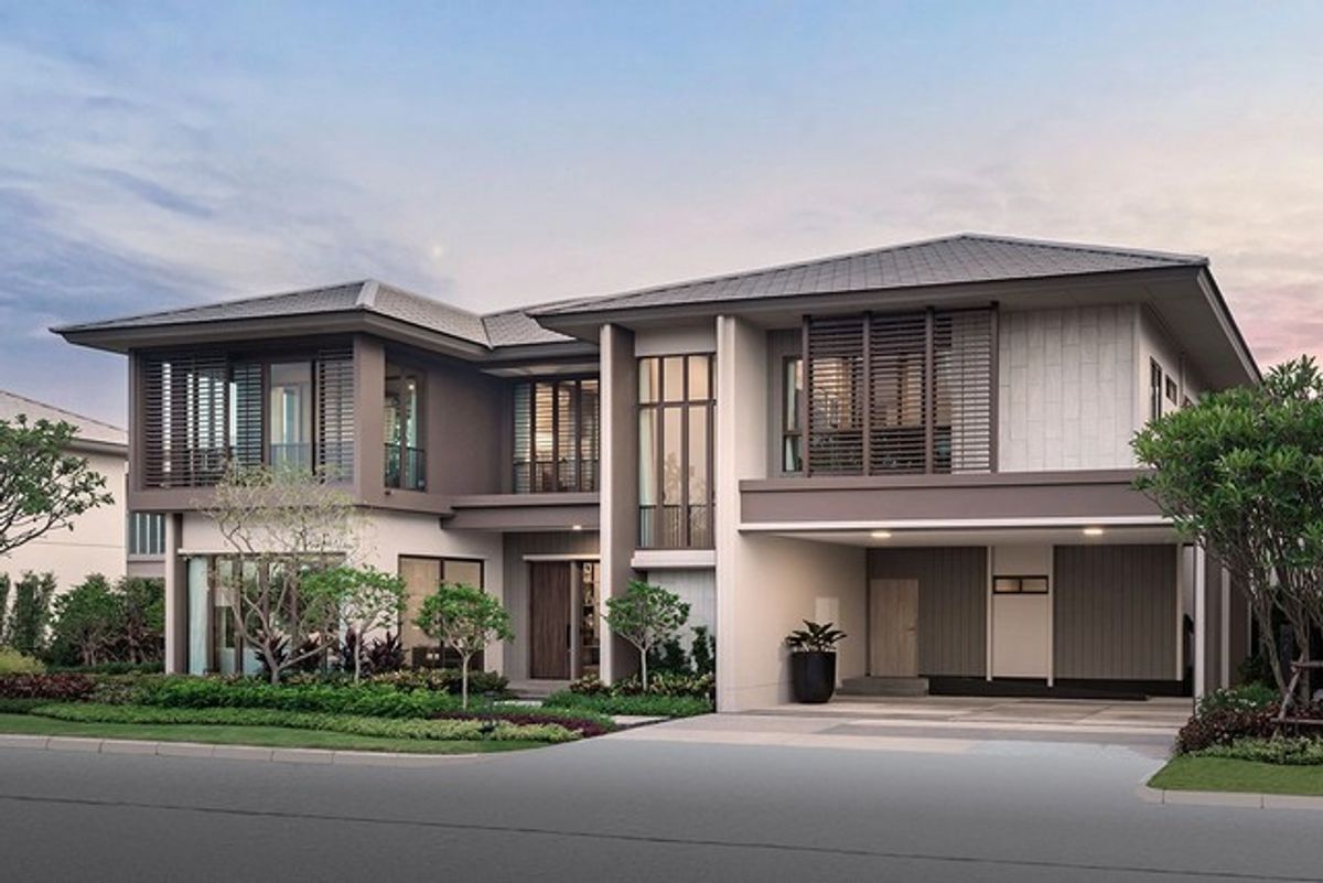 For SaleHousePattanakan, Srinakarin : New large detached house, new project, Burasiri, Krungthep Kreetha, new Sarasiri by Sansiri Bangkapi, Bangkok