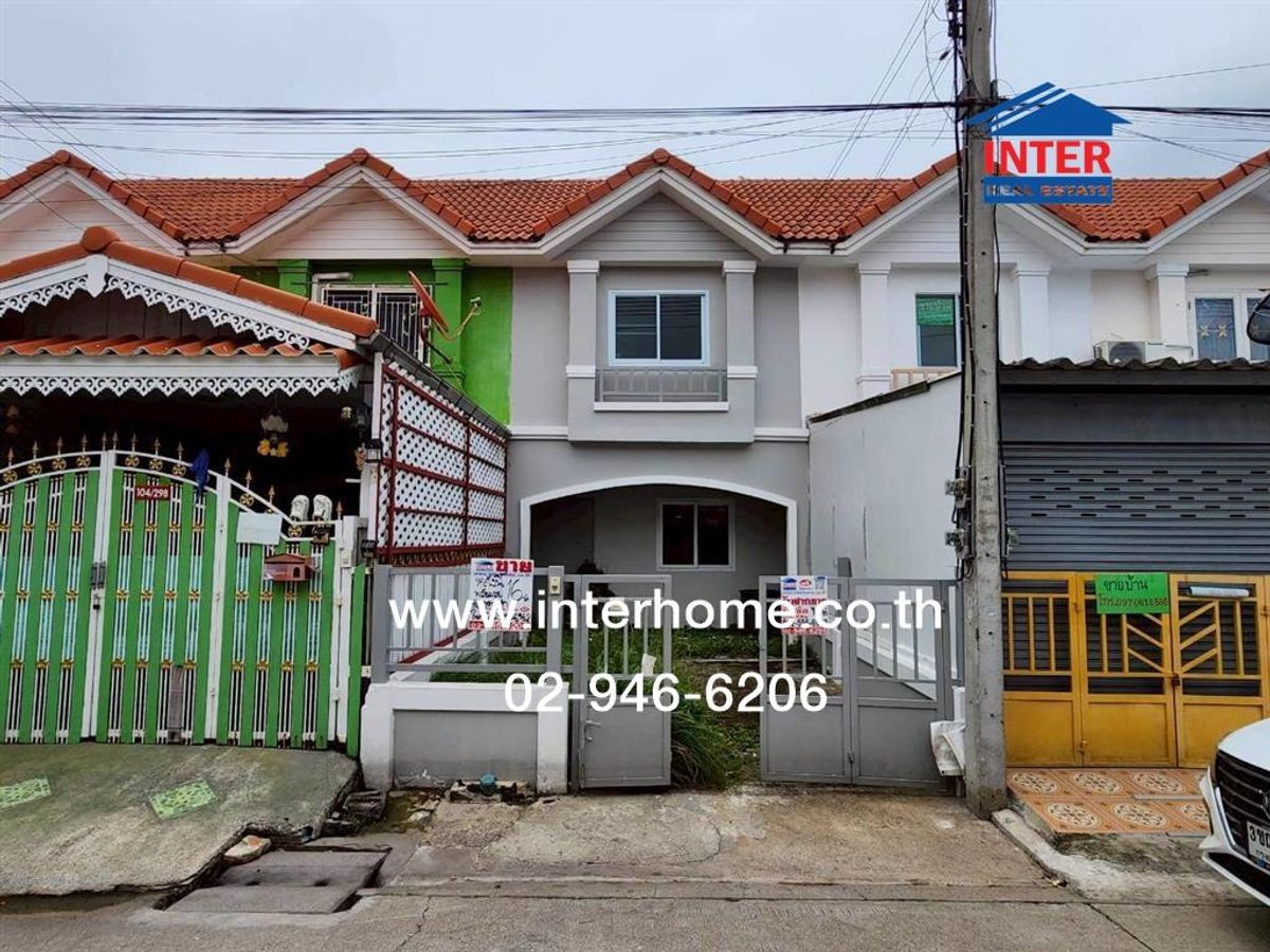For SaleTownhomeRama 2, Bang Khun Thian : 2 -story townhouse 16 sq.w. Village, Phanali 1 Near the Thale Thale Police Station Soi Thian Talay 32 Bang Khun Thian-Chang Thale Road, Rama 2 Road, Samut Sakhon, Samut Sakhon