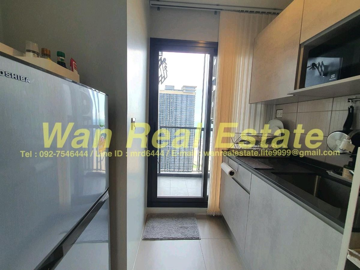 For SaleCondoRattanathibet, Sanambinna : Sell ​​cheap. The Politan Aqua, size 30 sq.molite, 1 bedroom view, separated but can be in.