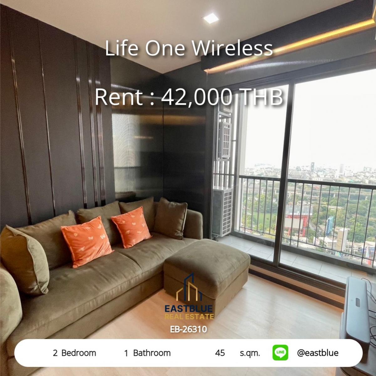 ให้เช่าคอนโดวิทยุ ชิดลม หลังสวน : เช่า Life One Wireless 2 ห้องนอน ใกล้ BTS เพลินจิต เพียง 42,000 บาท/เดือน 
พร้อมสิ่งอำนวยความสะดวกครบ ตอบโจทย์ชีวิตคนเมืองทันที!