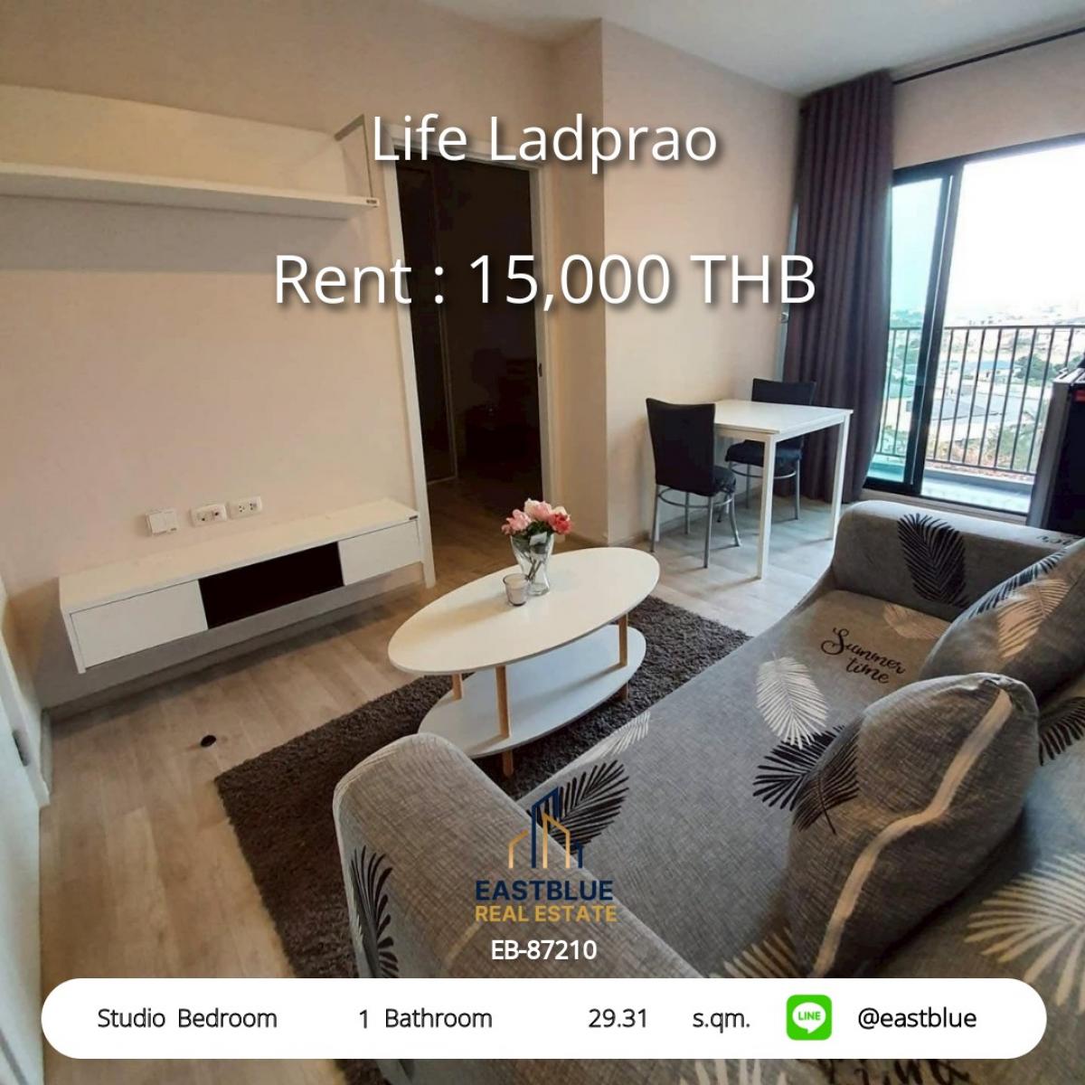 For RentCondoLadprao, Central Ladprao : เช่าคอนโด Life Ladprao ห้องสตูดิโอ 15,000 บาท/เดือน ใกล้ BTS/MRT ห้ามพลาด! 
ชีวิตสะดวกครบ ใกล้ห้าง - สถานศึกษา - โรงพยาบาล ตอบโจทย์ทุกไลฟ์สไตล์!