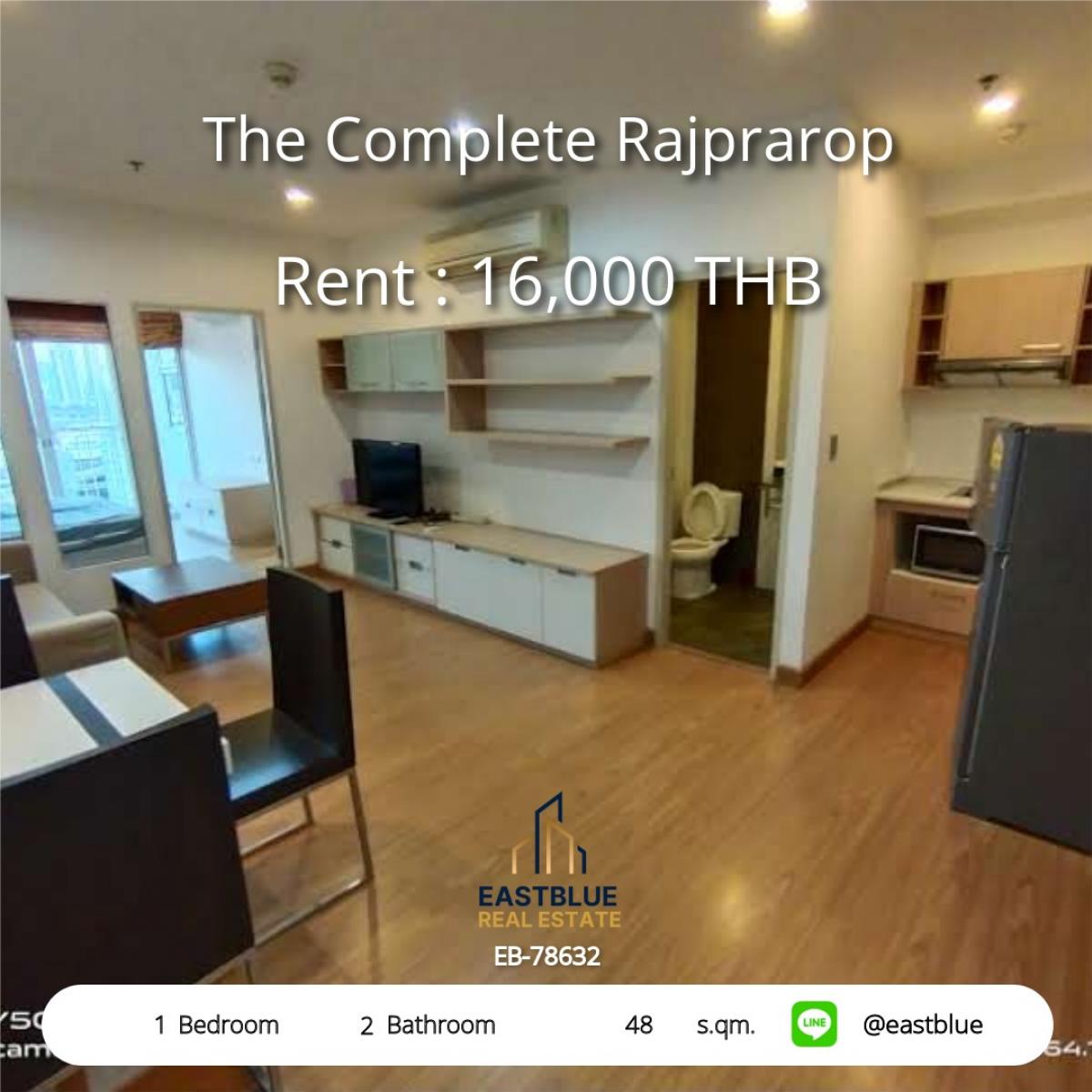 For RentCondoRatchathewi,Phayathai : คอนโดพร้อมอยู่ ใกล้ BTS อนุสาวรีย์ชัย 1 ห้องนอน 16,000 บาท/เดือน 
The Complete Rajprarop สะดวกสบาย ลงตัวทุกการเดินทาง!