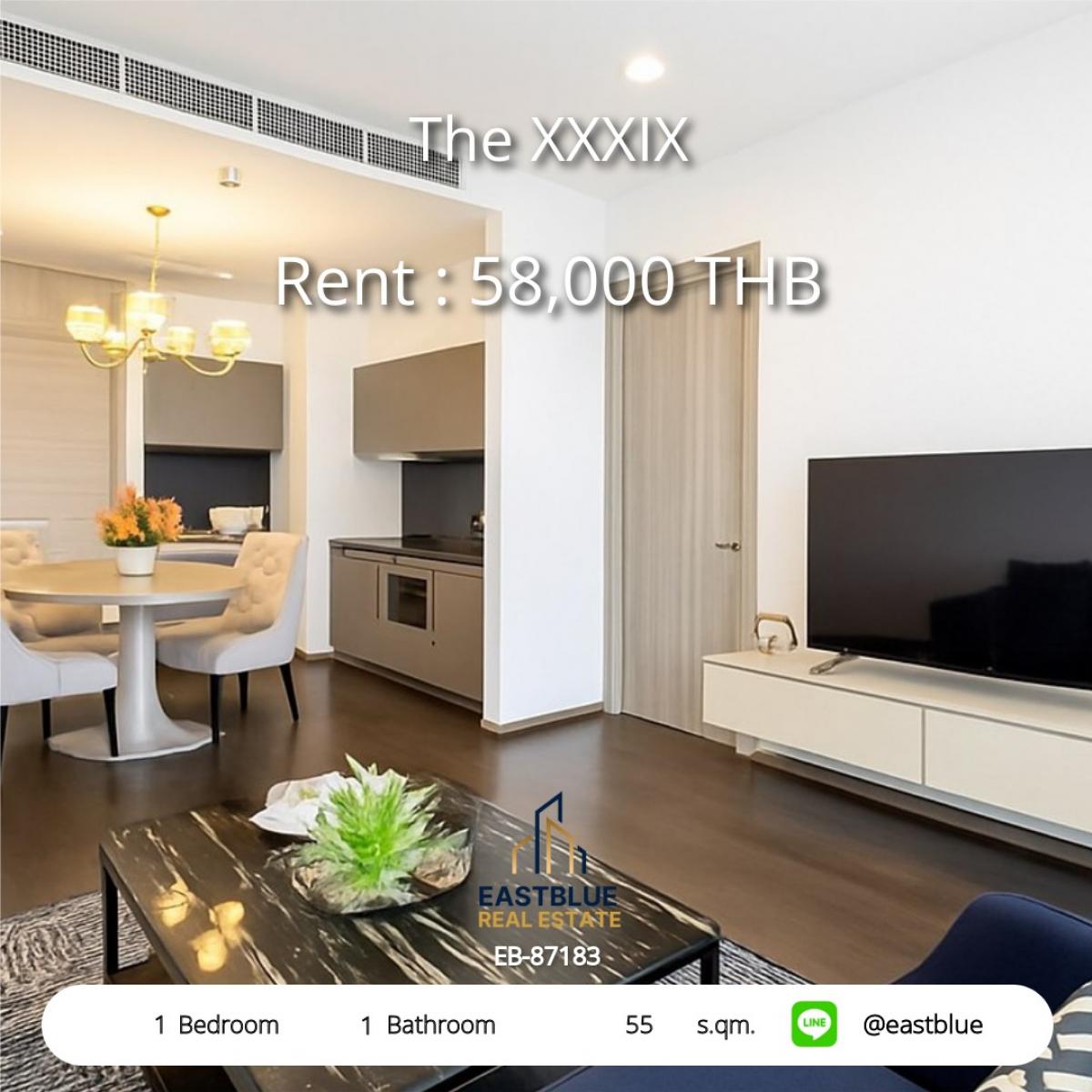 For RentCondoSukhumvit, Asoke, Thonglor : หรูหราระดับพรีเมียม! 1 ห้องนอน The XXXIX ใจกลางพร้อมพงษ์ 
วิวสระว่ายน้ำ Infinity Edge, ใกล้ BTS เดินทางสะดวก แค่ 58,000 บาท/เดือน!