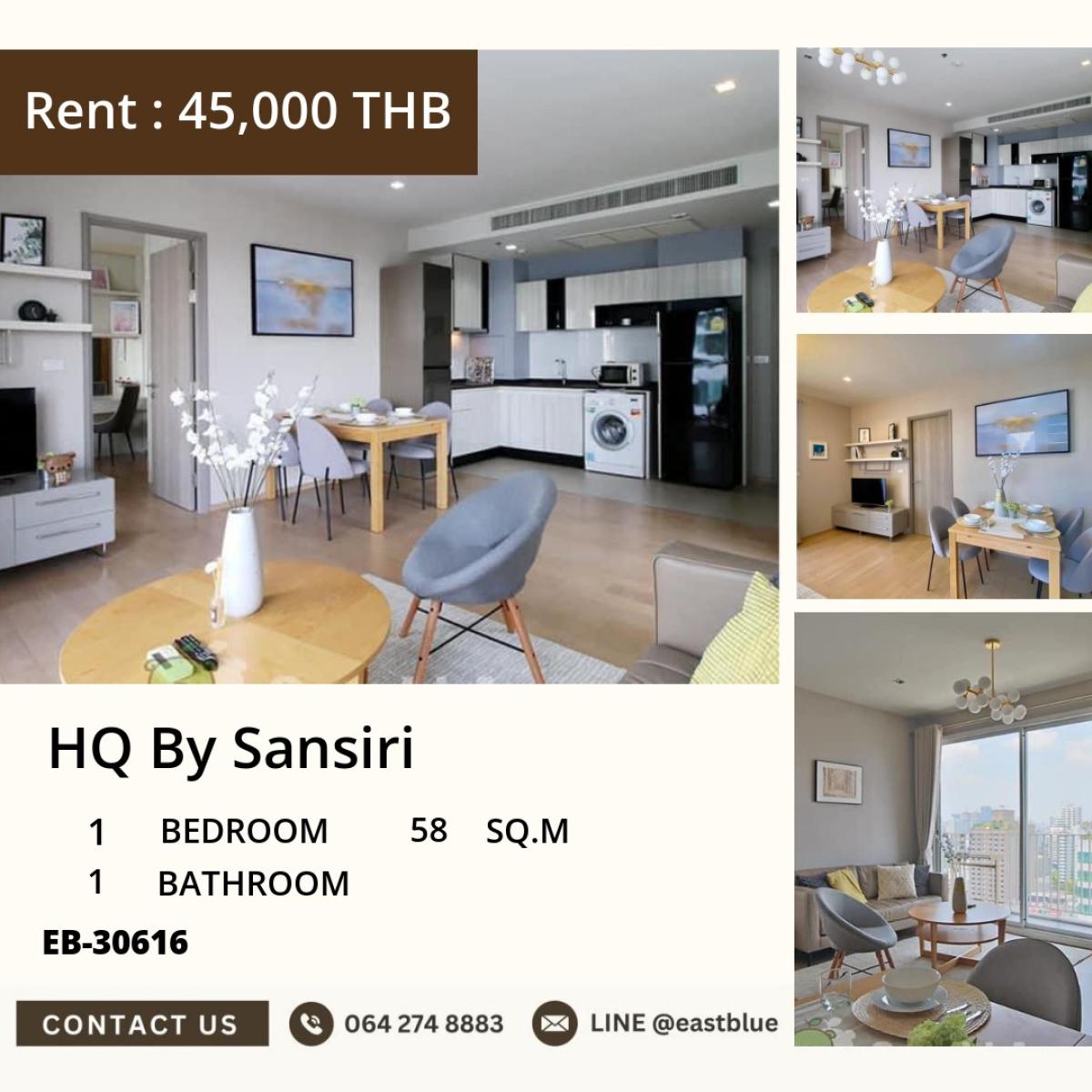 For SaleCondoSukhumvit, Asoke, Thonglor : 30/03/2026, The ultimate luxury condo, 58 sqm, in the heart of Thonglor
For sale at 9.8 million baht or for rent at 45,000 baht/month, complete with full amenities! 0642748883