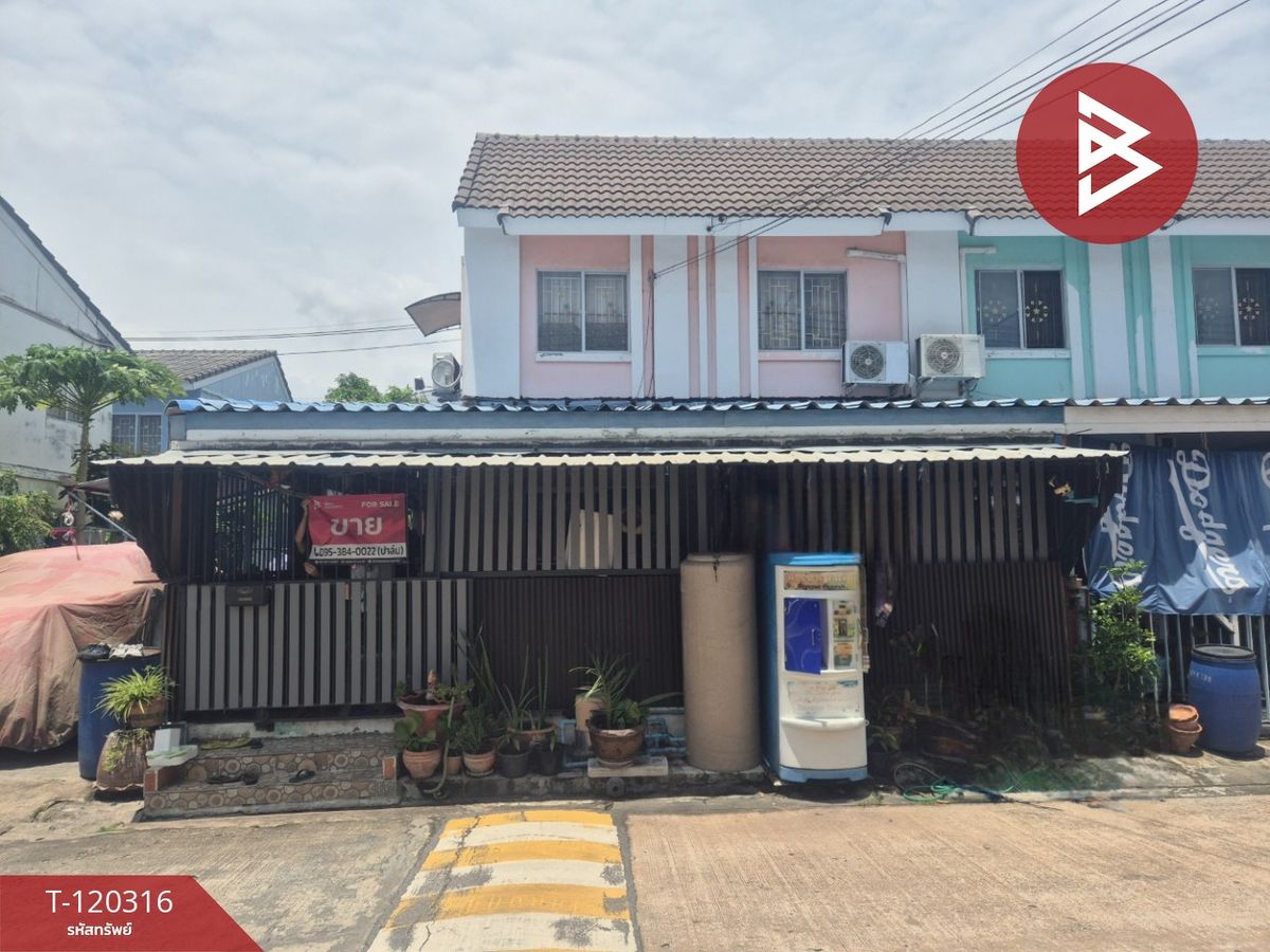 For SaleTownhomeSamut Prakan,Samrong : Townhouse for sale Pruksa Village 59/2 Sukhumvit-Bang Pu Thai, Mai Samut Prakan