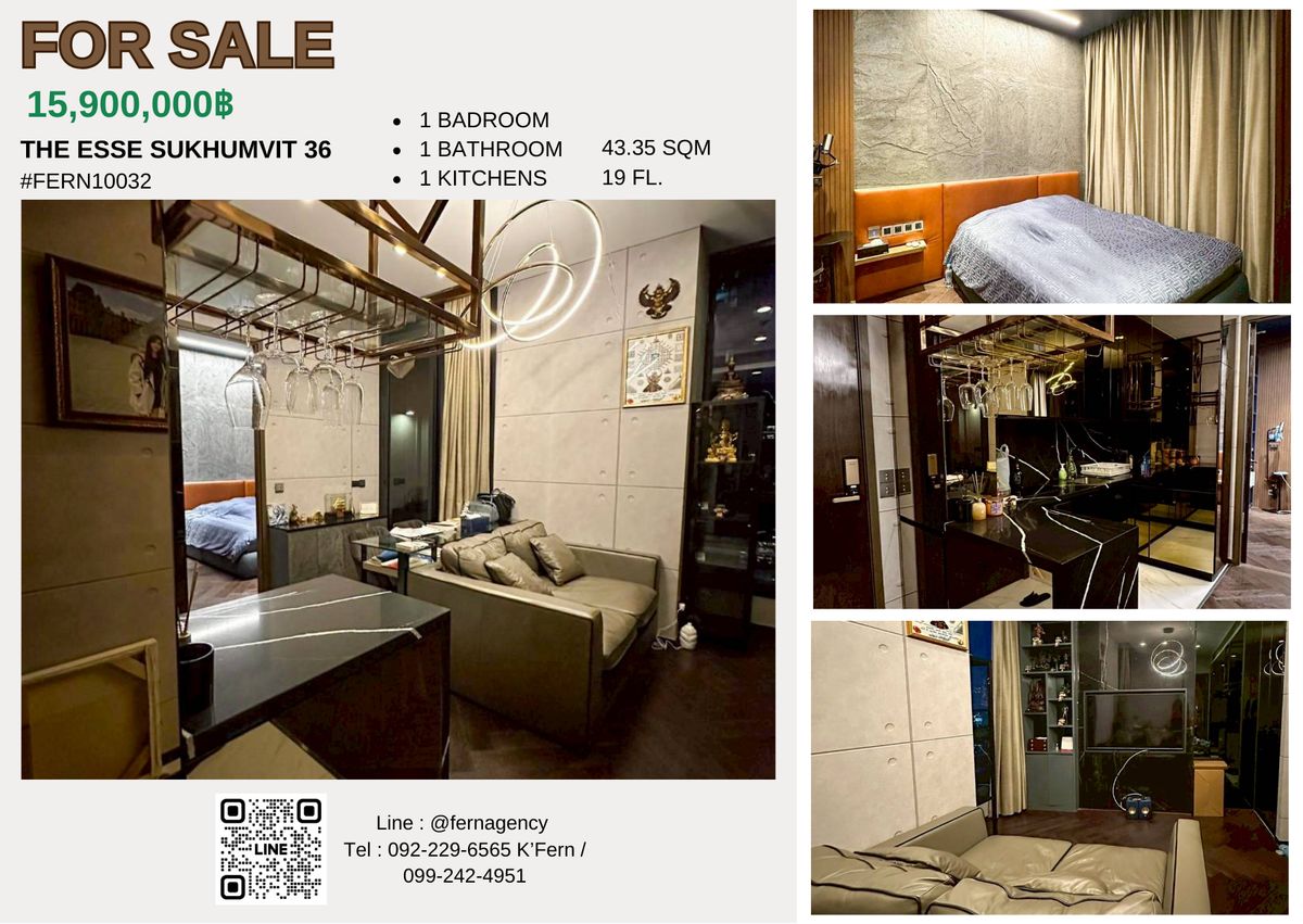 ขายคอนโดสุขุมวิท อโศก ทองหล่อ : 🔥ขายคอนโด The Esse Sukhumvit 36 BTS Thonglor ‼️