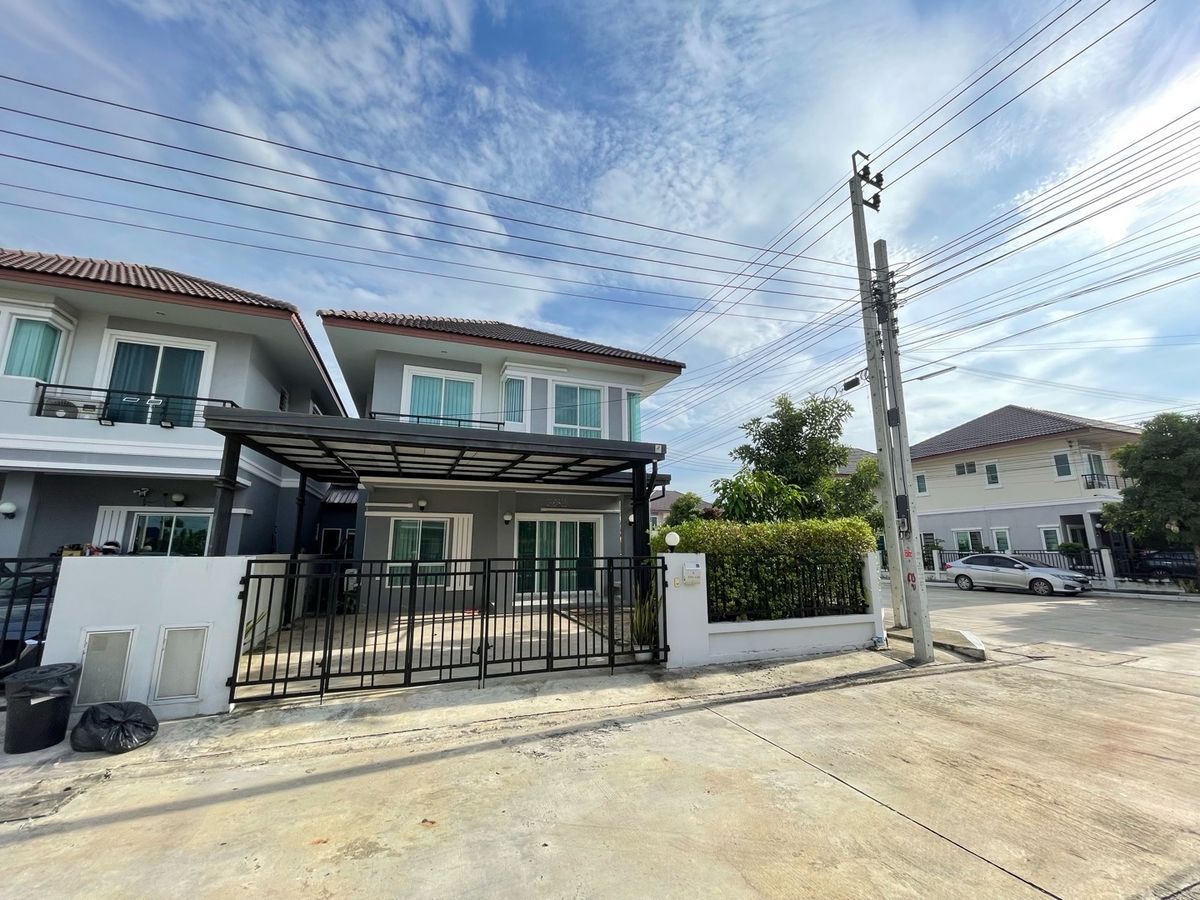 ให้เช่าบ้านมีนบุรี-ร่มเกล้า : ปล่อยเช่าบ้านเดี่ยว นนทวีวิลล์ 7 เฟอร์นิเจอร์และเครื่องใช้ไฟฟ้าครบ พร้อมเข้าอยู่