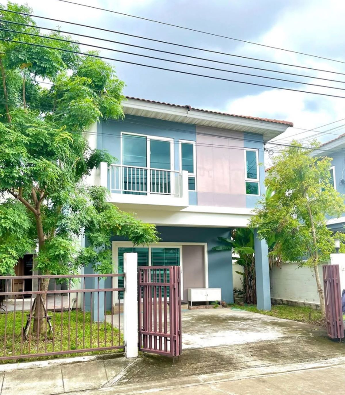 For RentHouseRama5, Ratchapruek, Bangkruai : Twin house for rent Supalai Ville Village Ring Pinklao-Nakhon In new condition, near Lotus Bang Yai