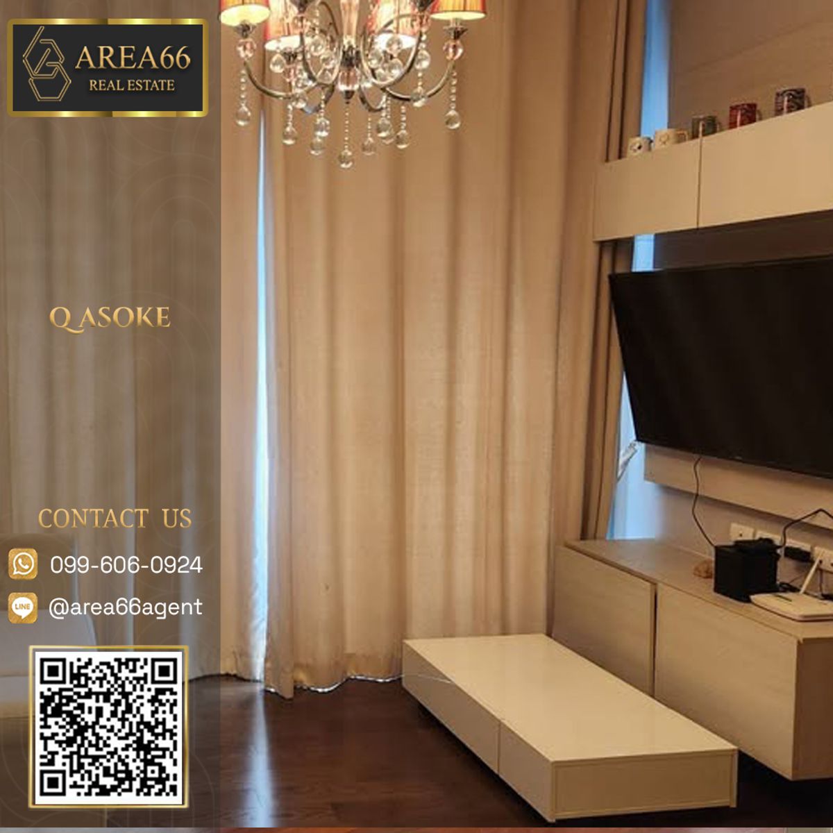 For SaleCondoRama9, Petchburi, RCA : 🔥 For sale !! Condo Q asoke