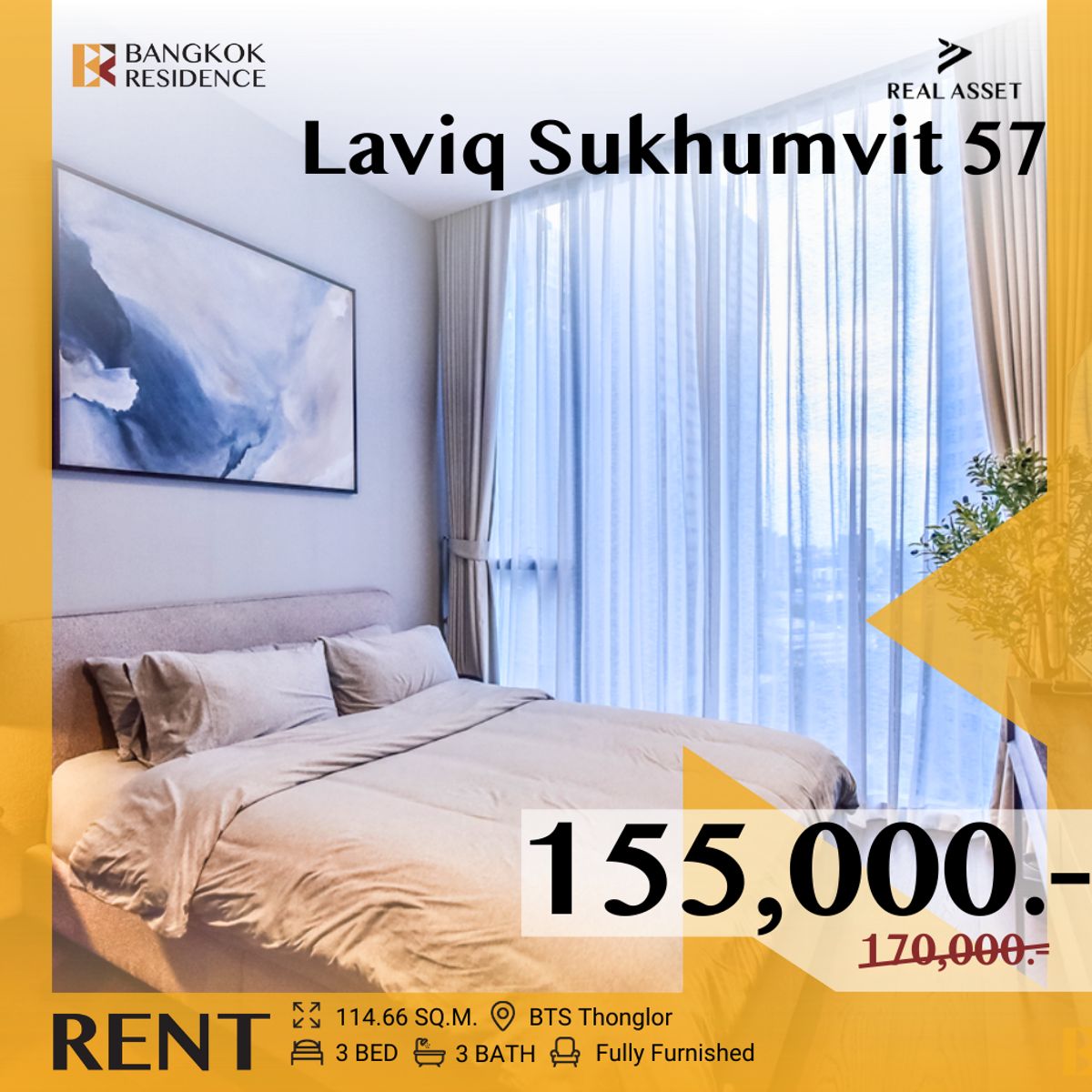 ให้เช่าคอนโดสุขุมวิท อโศก ทองหล่อ : Laviq Sukhumvit 57 💫Luxuriously Elevated Unit ✨Near BTS Thonglor