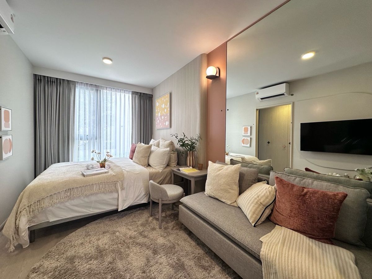 For SaleCondoRatchadapisek, Huaikwang, Suttisan : Cobe Ladprao - Sutthisan New condo near MRT Chokchai 4, beginning only 1.99 million baht | 📞082-4499822