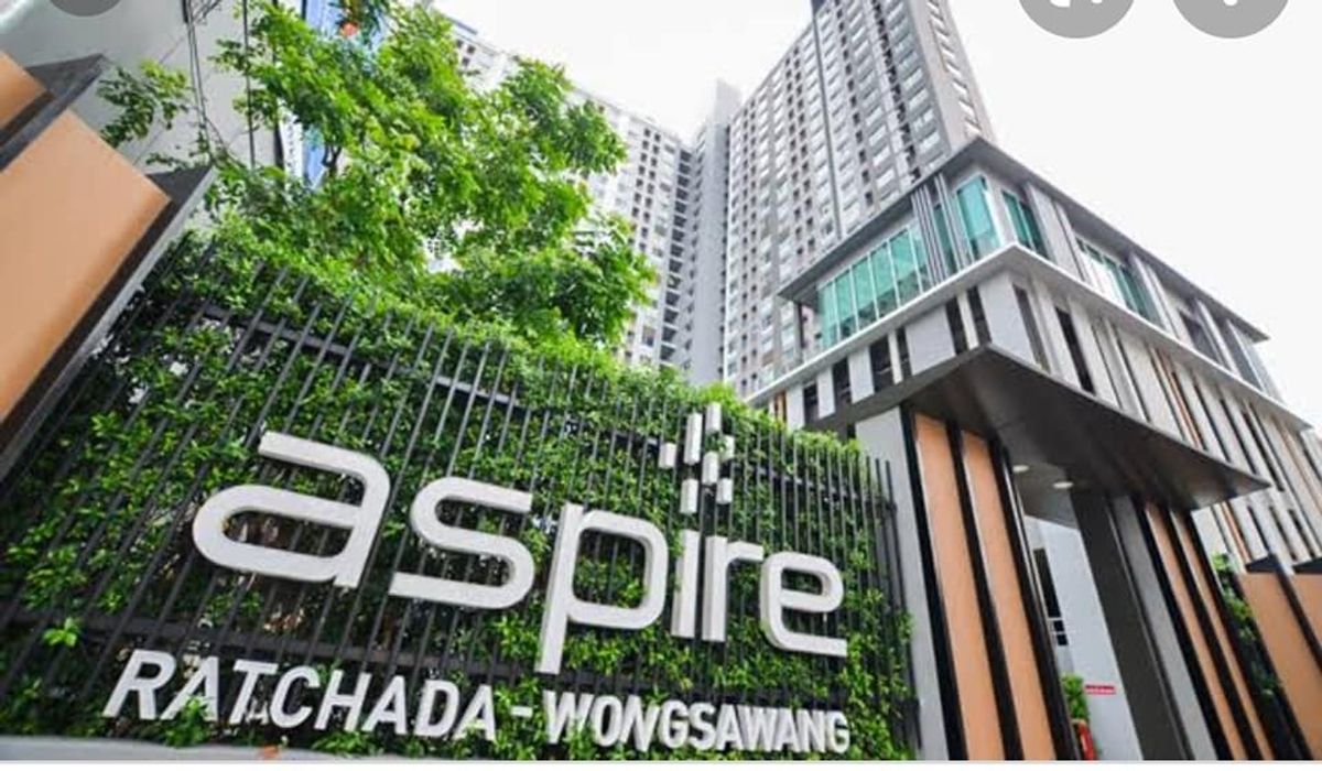 For RentCondoBang Sue, Wong Sawang, Tao Pun : Rent Aspire Ratchada - Wongsawang has a washing machine attached to MRT Wongsawang