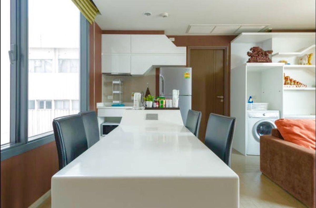 For RentCondoRatchathewi,Phayathai : (For Rent)  1 Bed 1 Bath 47 Sqm.Fully furnished 