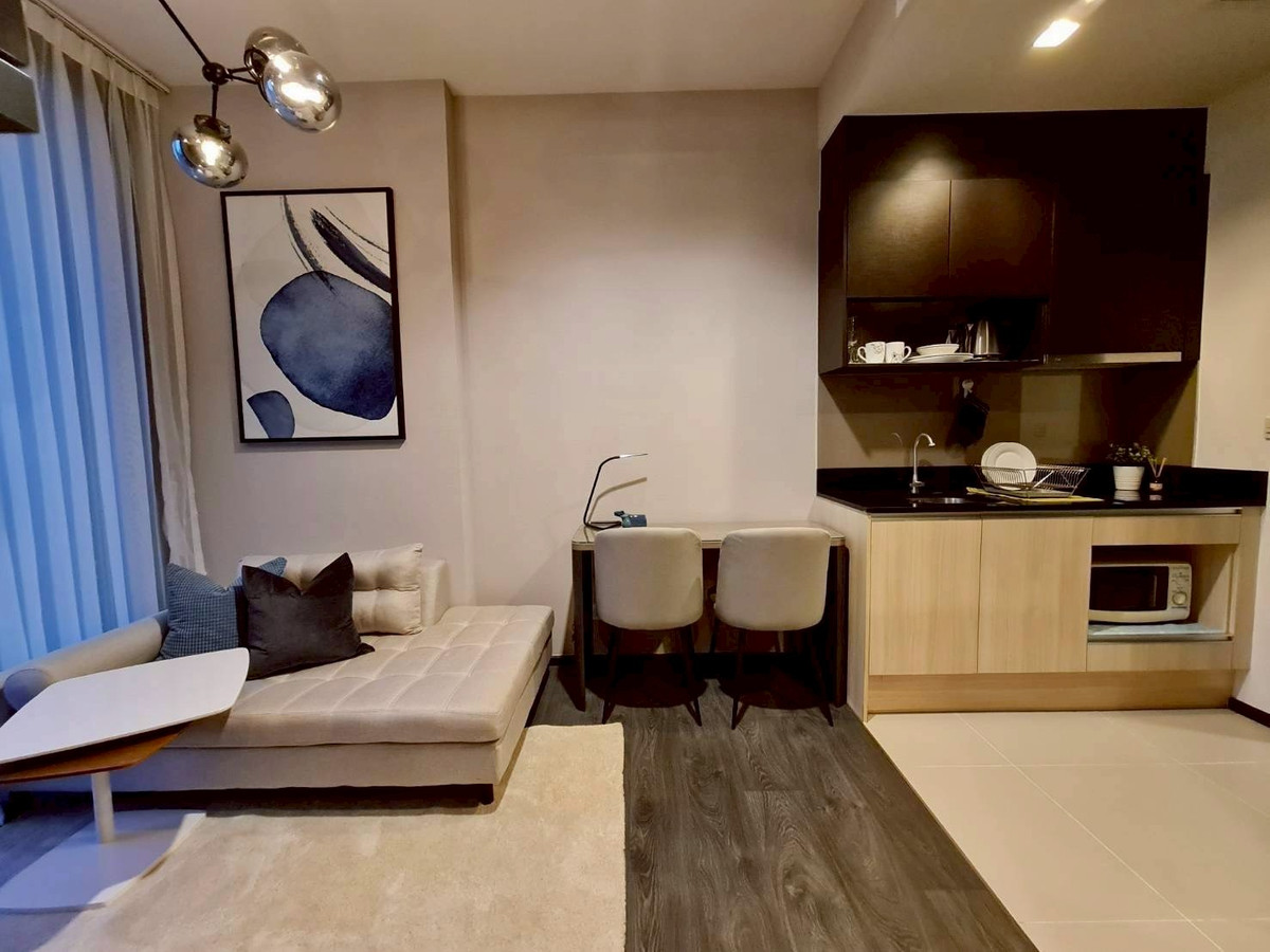 For RentCondoSukhumvit, Asoke, Thonglor : (For rent) 🟢Condo Edge Sukhumvit 23 I 1-BR, fully furnished + electrical appliances ㅡ near 🚆BTS Asoke / MRT Sukhumvit