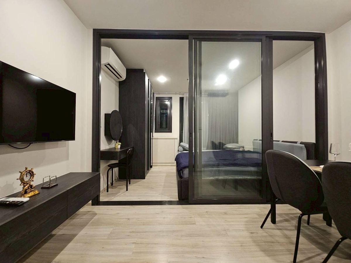 For RentCondoRatchadapisek, Huaikwang, Suttisan : For Rent 🚩xt Huaykhwang Room 1 Bed Size 28 sq.m., price 16,000 baht, complete decoration