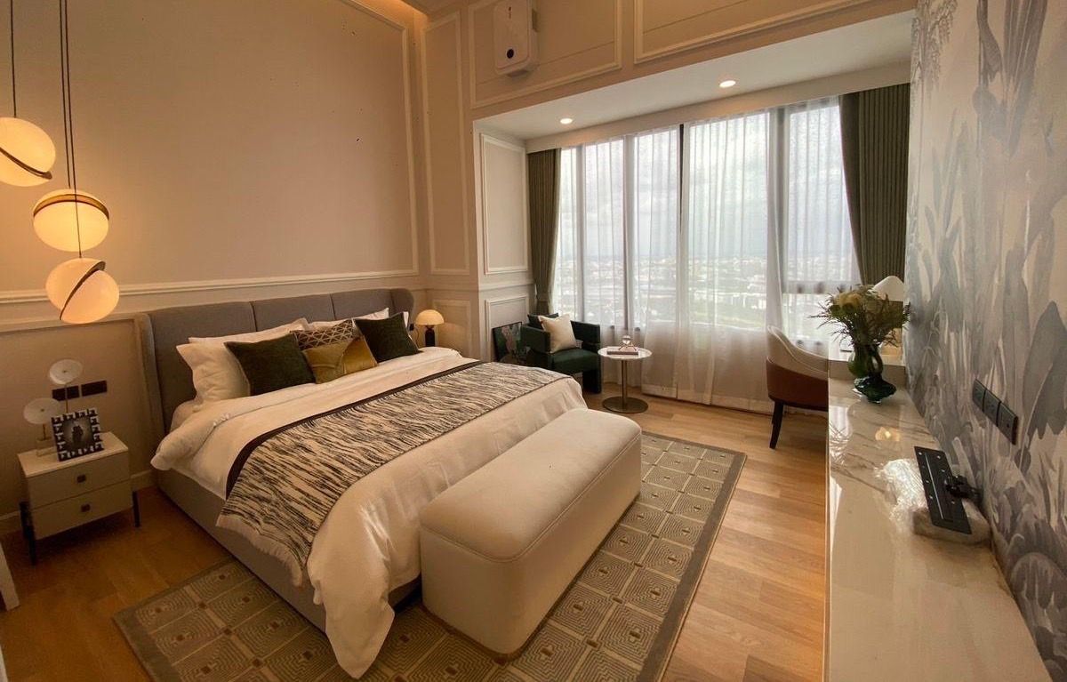 For SaleCondoRama9, Petchburi, RCA : ✨ Luxury Penthouse at Siamese Rama 9, Fully Furnished 2-Bedroom Unit with Spacious Layout and City View, Near MRT Rama 9