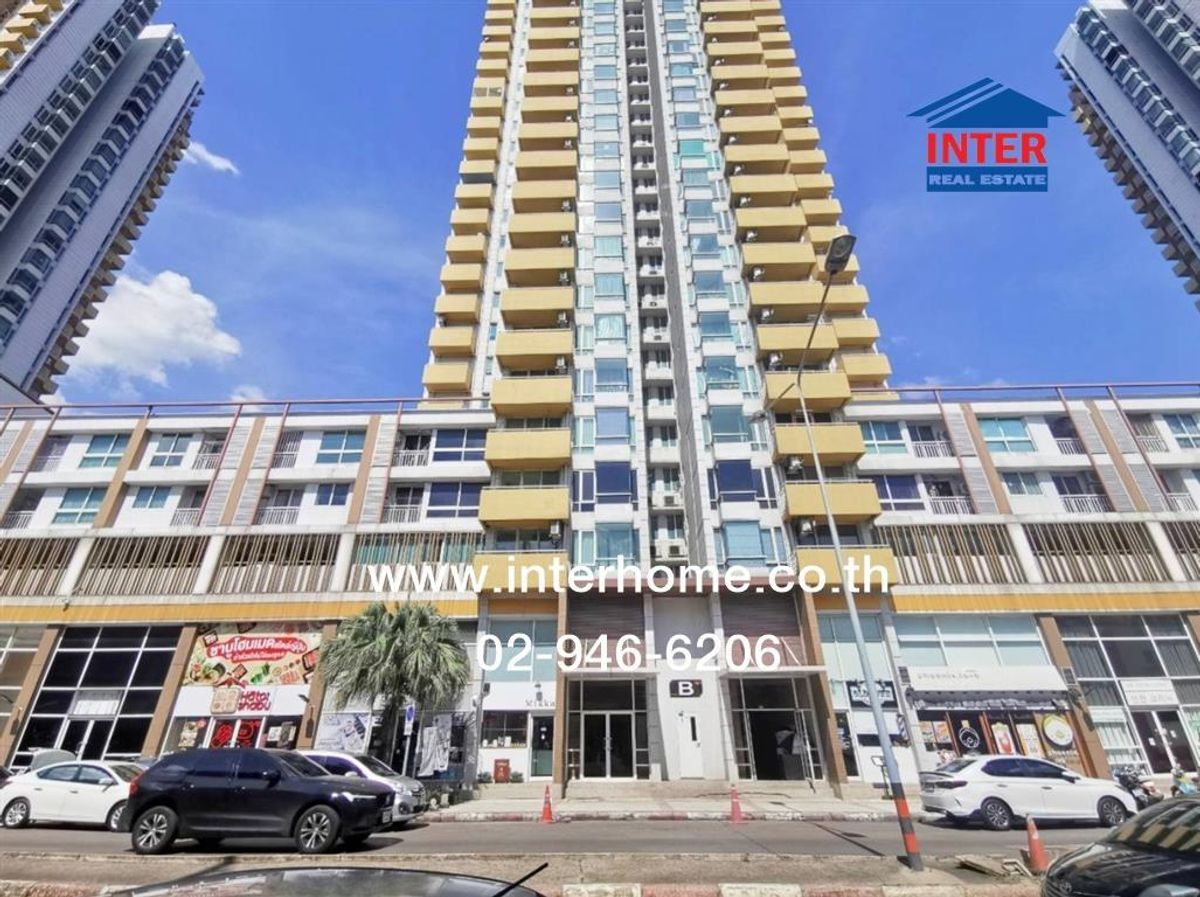 For SaleCondoChaengwatana, Muangthong : Condominium 29.1 sq.m. M. Society, Condominium, Lak Tiwanon Road, Chaeng Watthana Road, Pak Kret, Nonthaburi