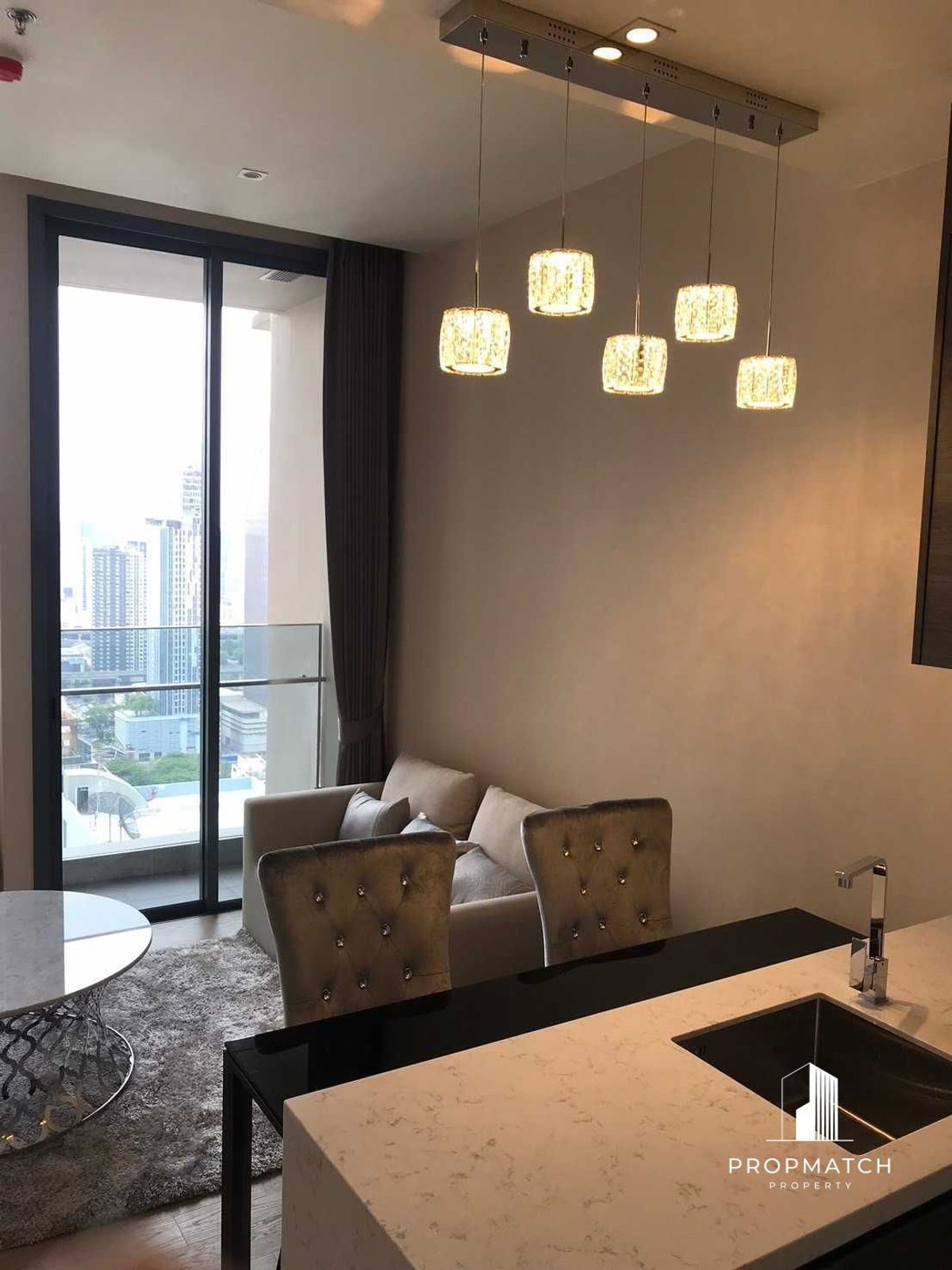 For RentCondoSukhumvit, Asoke, Thonglor : ✨flash deal ✨The ESE Asoke (1Bed 1Bath 45SQM.) Completely decorated !! Only 37,000 baht per month Tel.0981315848 @PropMatch