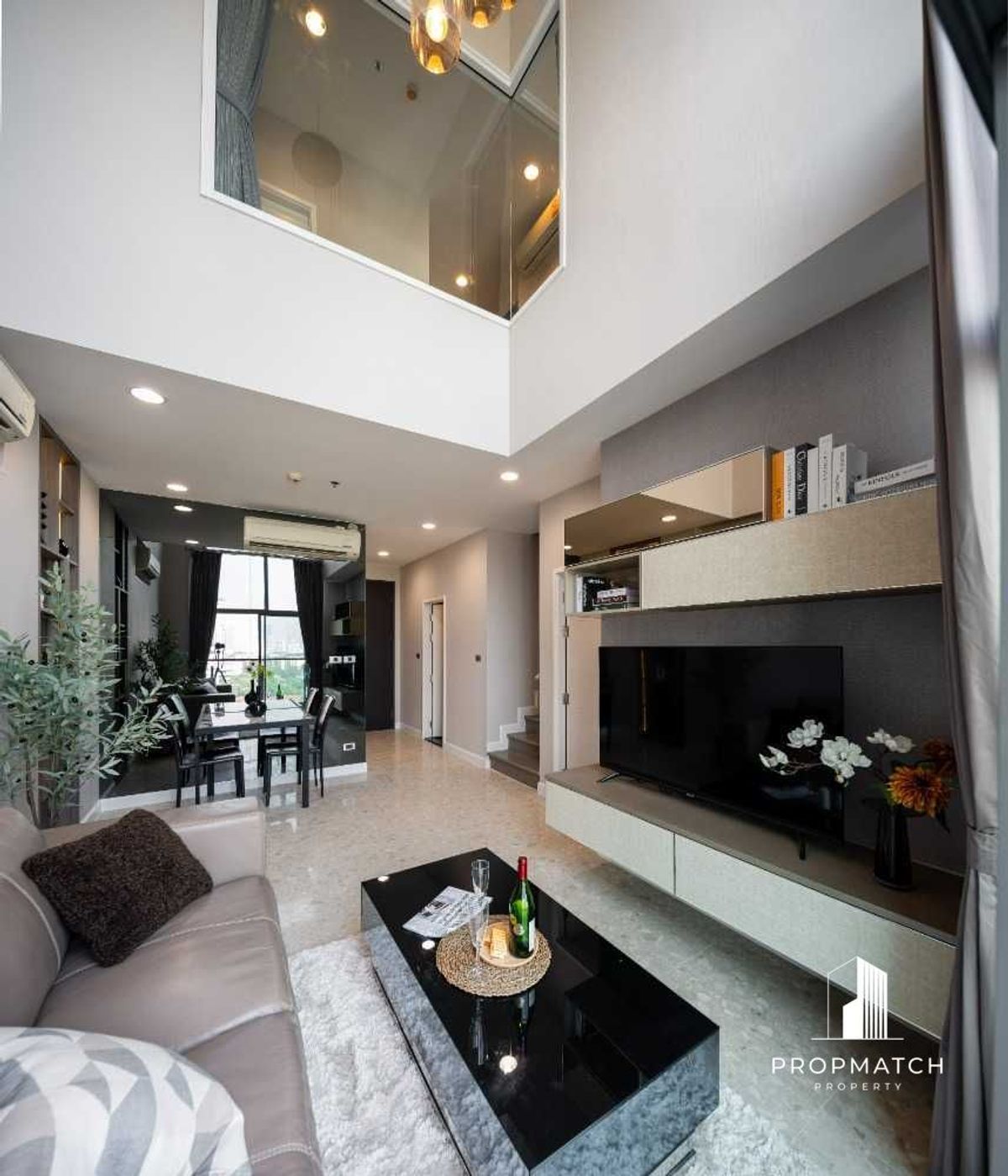 For RentCondoSukhumvit, Asoke, Thonglor : ✨flash deal ✨The Crest Sukhumvit 34 (2BED 2BATH 98.05SQM.) Completely decorated !! Only 80,000 baht per month Tel.0981315848 @PropMatch