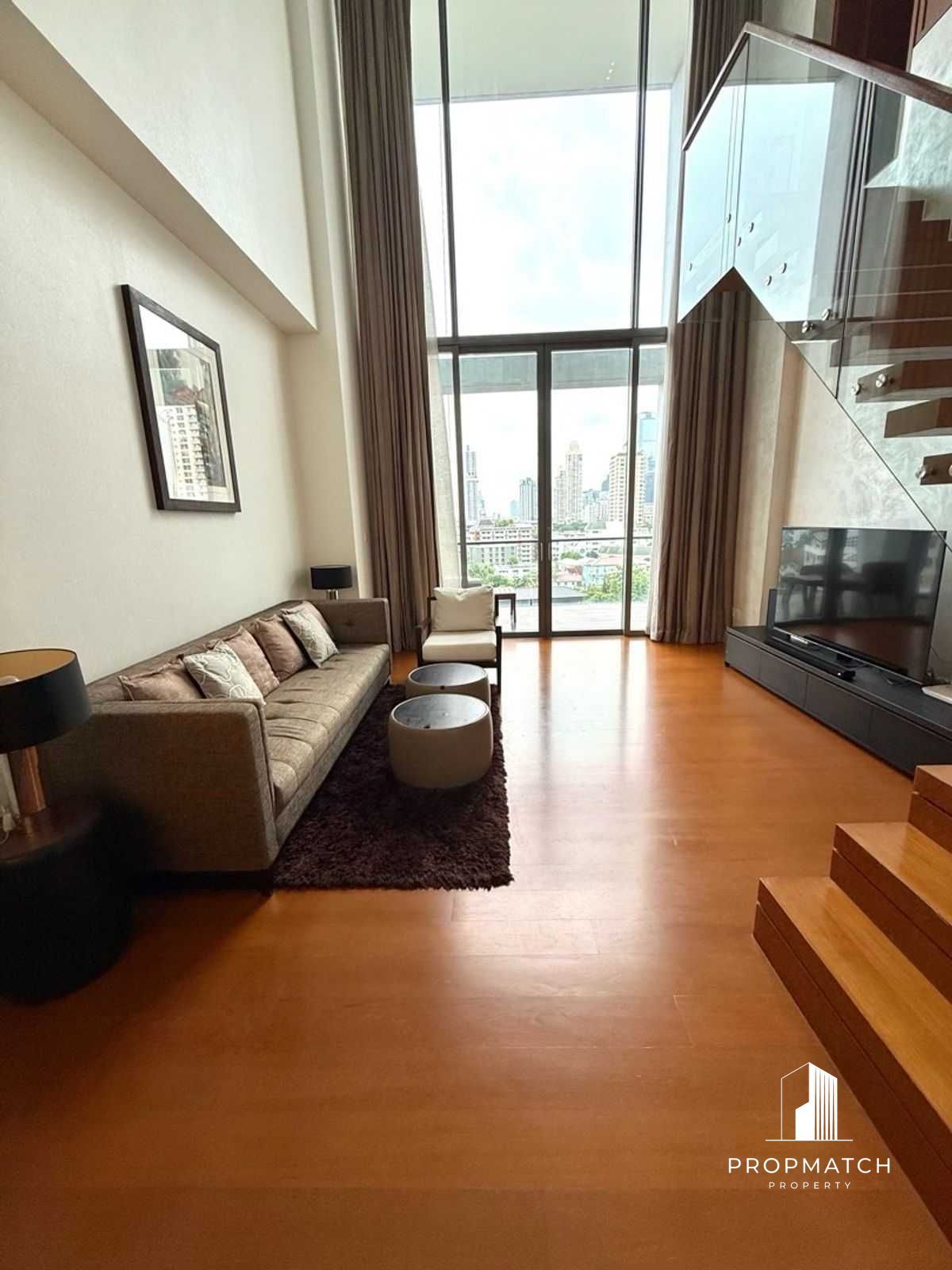 ให้เช่าคอนโดสาทร นราธิวาส : ✨Flash Deal ✨The Sukhothai Residences( Duplex2Bed 2Bath 156.83SQM.) แต่งครบพร้อมอยู่ !! เพียง  145,000บาทต่อเดือน Tel.0981315848 @propmatch