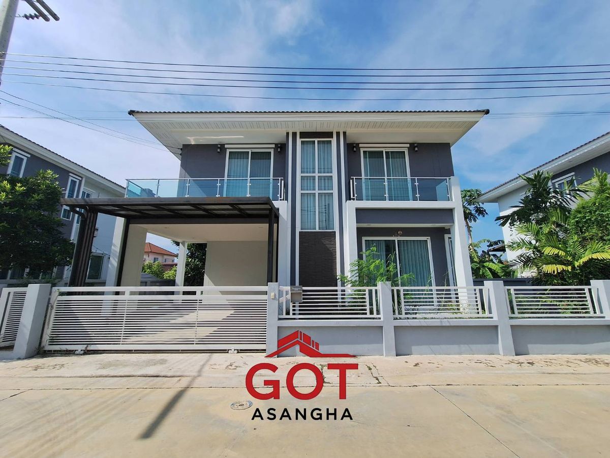 For SaleHousePathum Thani,Rangsit, Thammasat : 2 storey detached house for sale, The Grandeville Lat Lum Kaeo Project