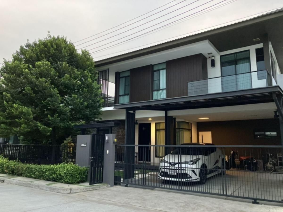 For RentHouseNawamin, Ramindra : The house near the lake, a peaceful atmosphere, a large detached house. The Decorative Quality Project, Lake Watcharapol is ready!