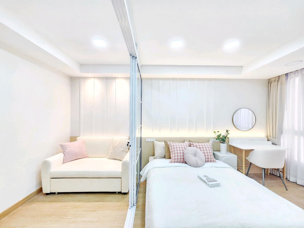 ขายคอนโดรามคำแหง หัวหมาก : คอนโด Hight rise 19 ชั้น ซ.รามคำแหง 24 ใกล้ราชมังคลากีฬาสถานเพียง 450 ม. ใช้ชีวิตอย่างทันสมัยท่ามกลางความสะดวกสบาย ภายในโครงการเงียบสงบ
