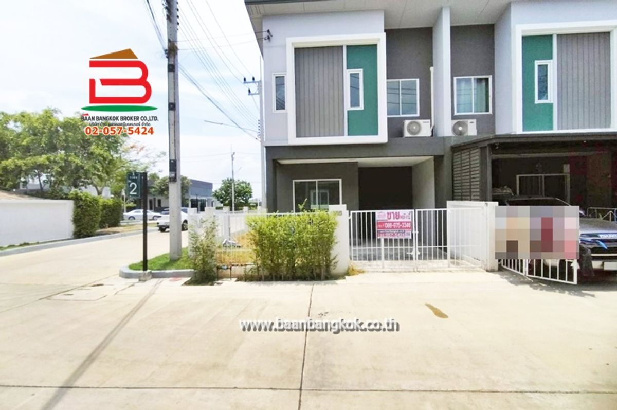 TownhomePathum Thani,Rangsit, Thammasat : Selling/renting townhomes, Ban Fah Green Park, Tham Lam Luk Ka-Khlong 7, area 22.6 square wah, near Tesco Lotus Khlong 7, Lam Luk Ka Subdistrict, Lam Luk Ka District, Pathum Thani Province