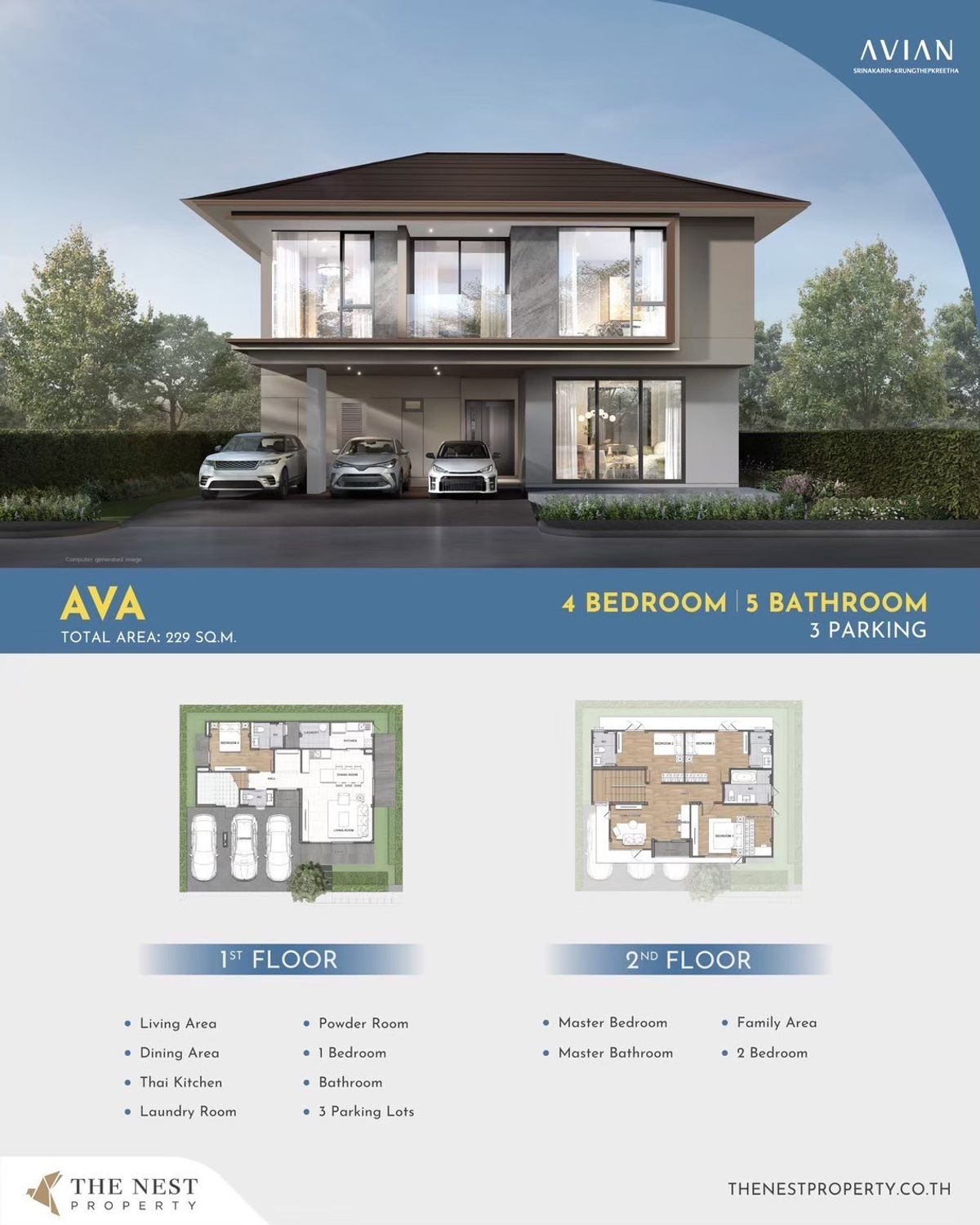 ขายบ้านพัฒนาการ ศรีนครินทร์ : 𝐇𝐎𝐓 𝐃𝐄𝐀𝐋 🔥ขายบ้านเดี่ยว 2ชั้น ราคาพิเศษ บนทำเลบ้านหรูร้อยล้าน “ AVIAN ศรีนครินทร์ - กรุงเทพกรีฑา “ นัดหมายชมโครงการ 086-795-9997