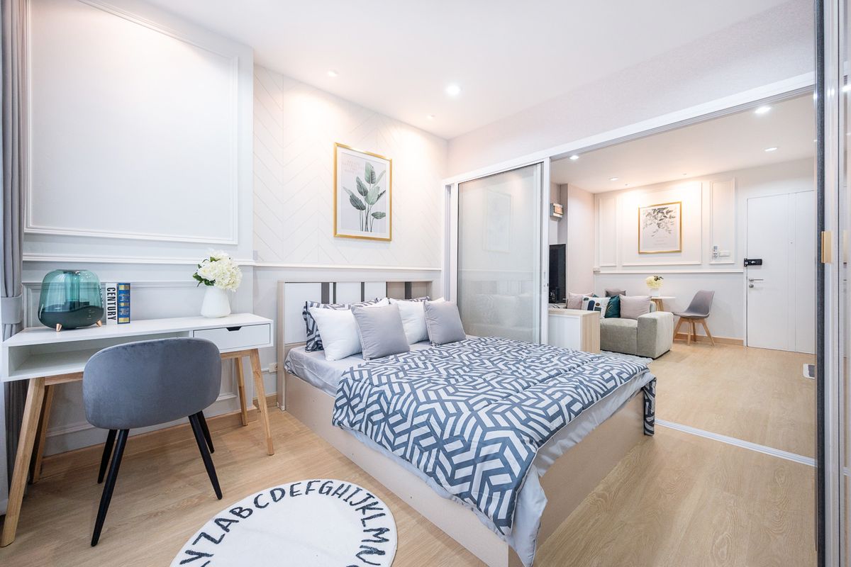 ขายคอนโดลาดพร้าว101 แฮปปี้แลนด์ : Happy Condo ลาดพร้าว 101 แต่งครบ พร้อมอยู่ 36 ตรม.