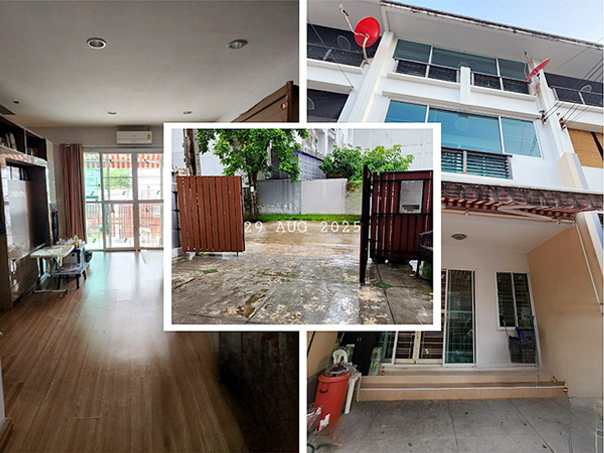 For SaleTownhomeEakachai, Bang Bon : 3-story townhome for sale, Ban Klang Mueang Sathorn Project-Taksin 2 Essence near BTS Wutthakat