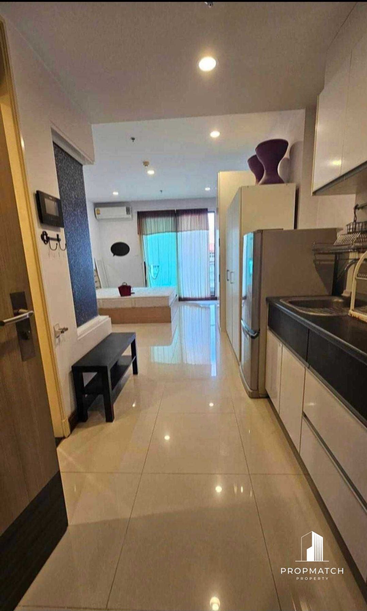 For RentCondoRama9, Petchburi, RCA : ✨flash deal ✨Supalai Premier @asoke (Studio Bed 1Bath 33SQM). Completely decorated !! Only 18,000 baht per month Tel.0981315848 @PropMatch