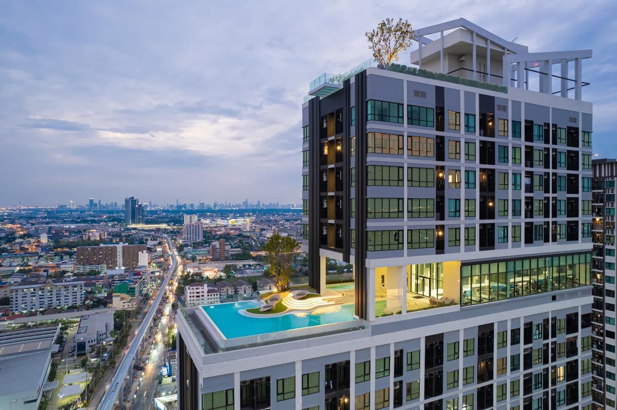 For SaleCondoSamut Prakan,Samrong : 1 Last unit 𝗞𝗻𝗶𝗴𝗵𝘁𝘀𝗯𝗿𝗶𝗱𝗴𝗲 𝗦𝘂𝗸𝗵𝘂𝗺𝘃𝗶𝘁 𝗧𝗵𝗲𝗽𝗮𝗿𝗮𝗸 The condo is ready. Next to Thippawan BTS Station 0 meters