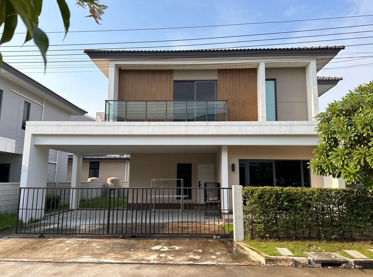 HouseRathburana, Suksawat : 🏡 Rent a house 𝐂𝐞𝐧𝐭𝐫𝐨 Rama 2 Phuttha Bucha 🏡 2 -story detached house, complete with drag the bag in -4 bedroom 5 bathrooms, 3 parking spaces