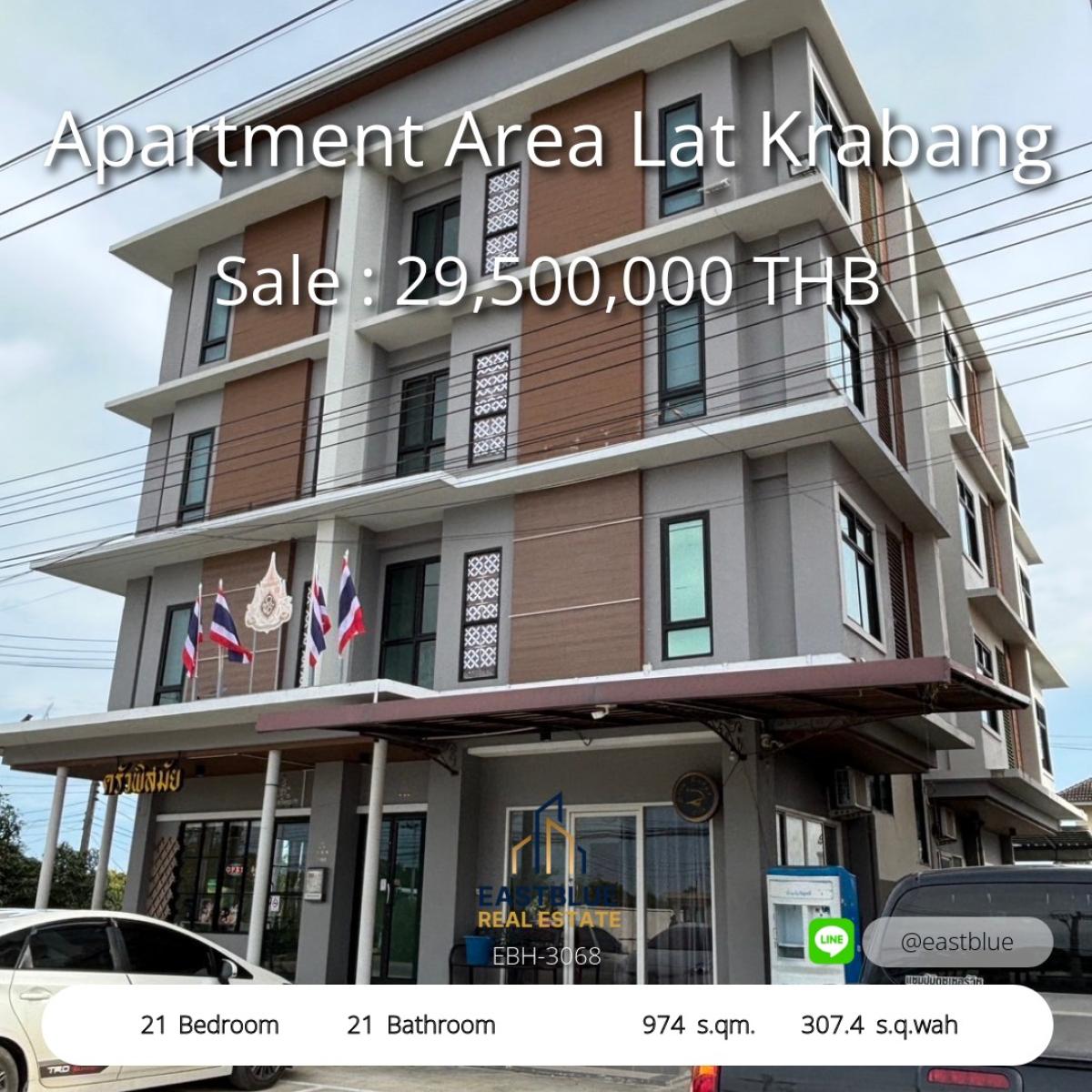 For SaleHotel&Apartment BusinessLadkrabang, Suwannaphum Airport : Invest in Ladkrabang condo, 21 rooms, near the airport! Invest in Lat Krabang Apartment: 21 Units Near Airport!