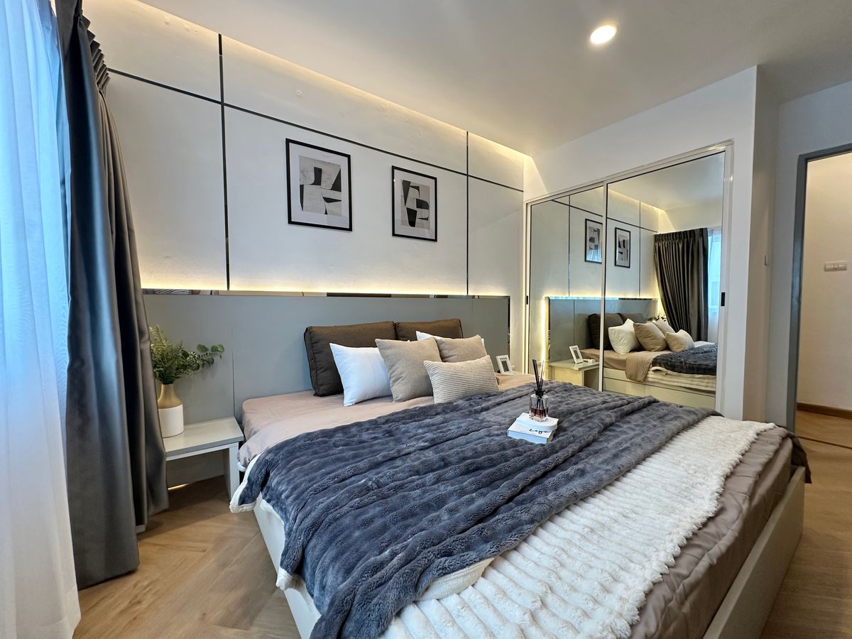 ขายคอนโดอ่อนนุช อุดมสุข : ห้องใหญ่ Renovate ใหม่  / พร้อมอยู่ / วิวสวน ขายคอนโด Aspace Sukhumvit 77  ระหว่าง BTS อ่อนนุช และ MRT ศรีนุช