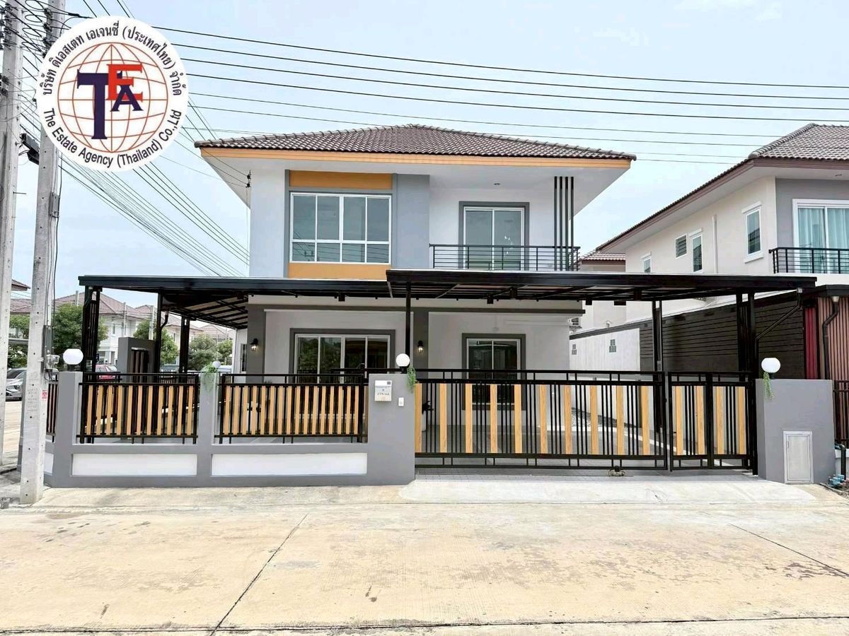 ขายบ้านมีนบุรี-ร่มเกล้า : ขายบ้านเดี่ยว 2 ชั้น หมู่บ้านนนทวีวิลล์ 7 หลังมุม ถนนสกุลดี หนองจอก มิตรไมตร ีสุวินทวงศ์ มอเตอร์เวย์ กรุงเทพฯ - ชลบุรีสายใหม่ หนองจอก โลตัส โรงเรียนเซนต์เทเรซ่า วัดนักบุญเทเรซ่า