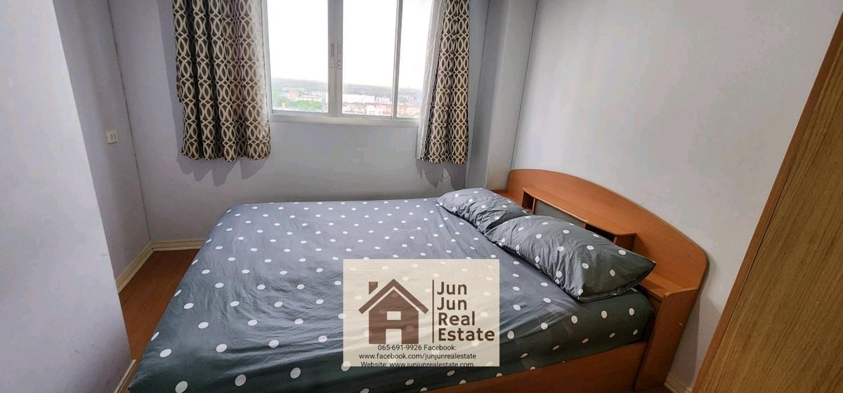 For RentCondoNawamin, Ramindra : 6500/month, urgent !! Renting a LPN condo km 8 (Ram Inthra Khongwamin), the view is not hot, fir+complete electrical appliances, building C 17