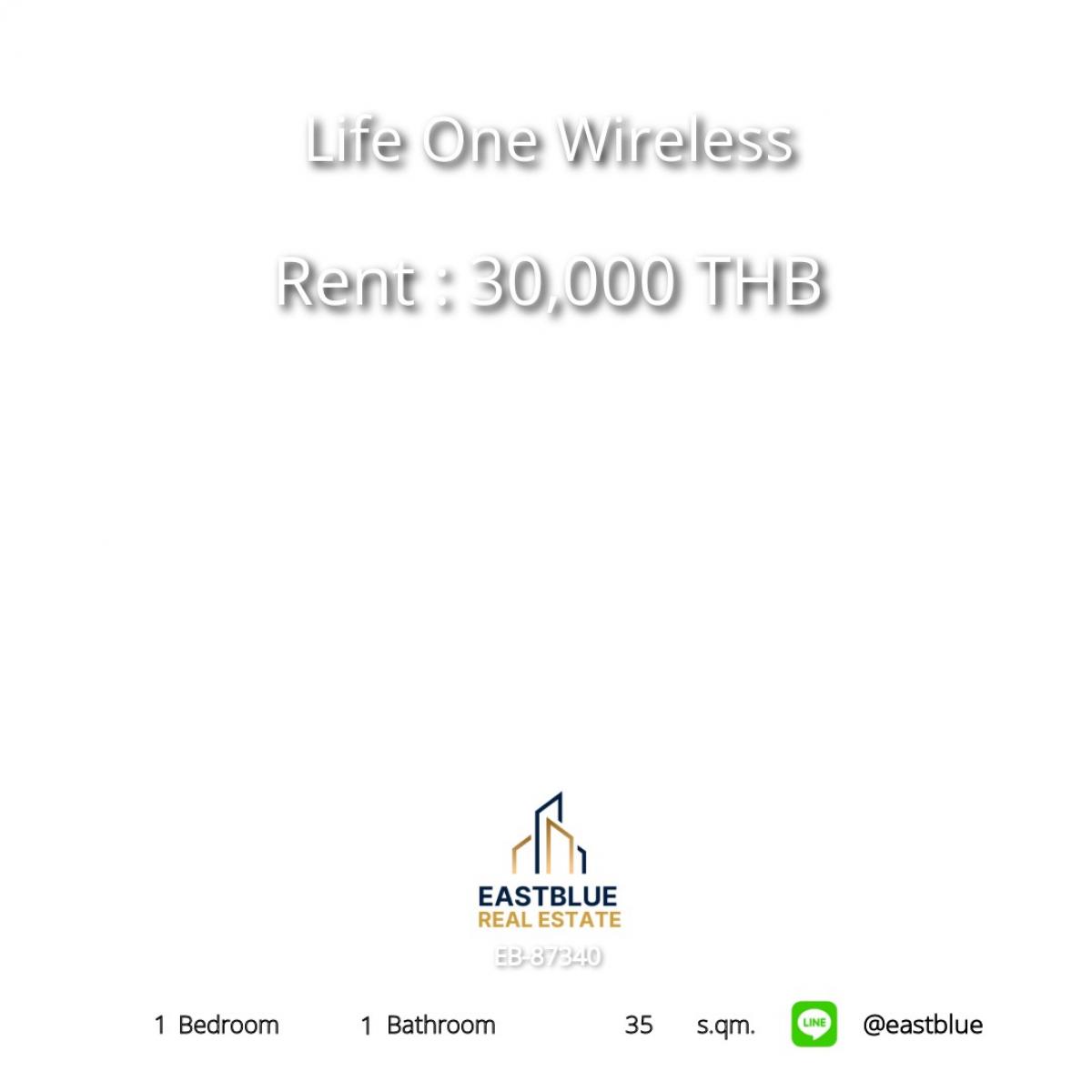For RentCondoWitthayu, Chidlom, Langsuan, Ploenchit : คอนโด Life One Wireless ใจกลางเมือง 1 ห้องนอน ใกล้ BTS เพลินจิต 
เช่าเพียง 30,000 บาท/เดือน พร้อมสิ่งอำนวยความสะดวกครบครัน!
