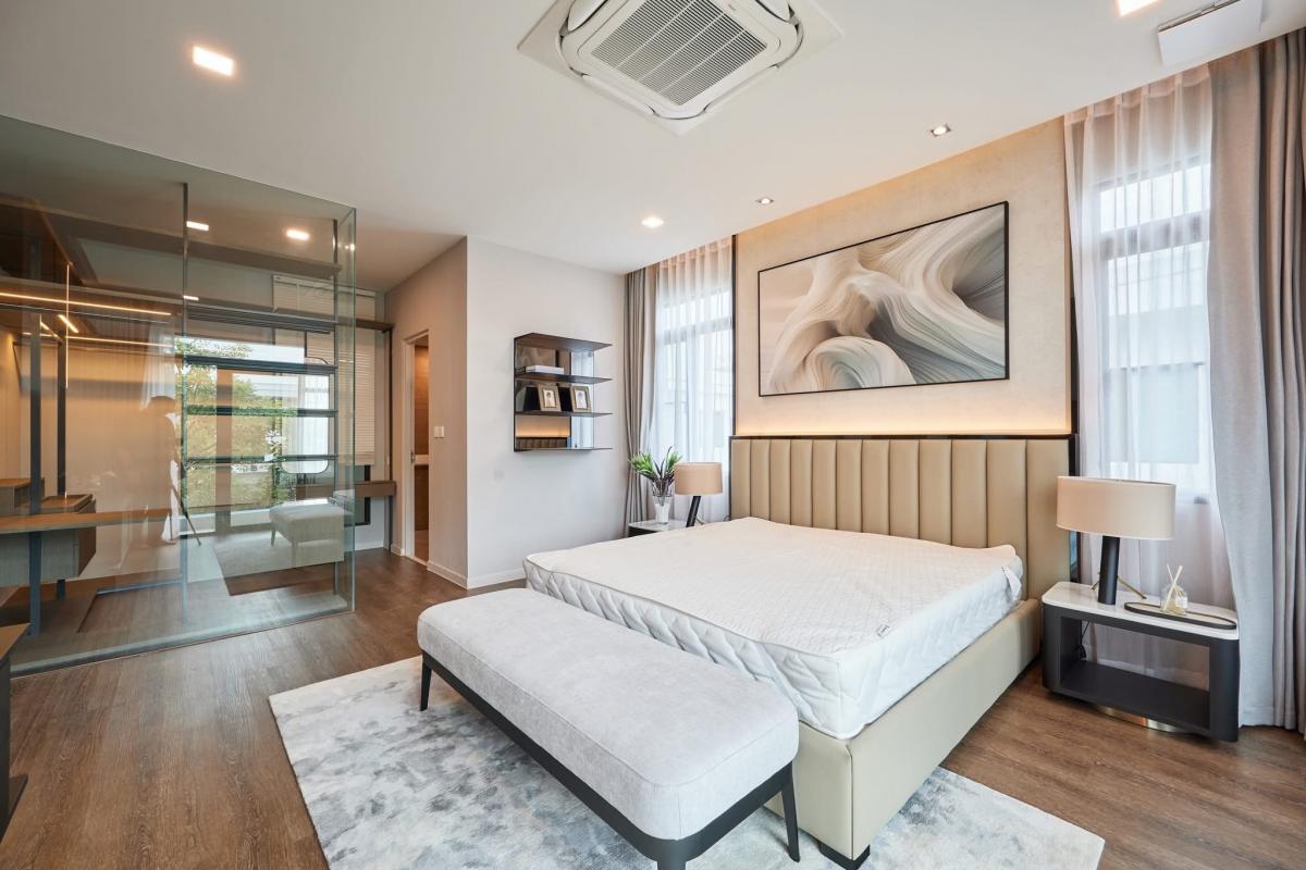 ให้เช่าบ้านสมุทรปราการ สำโรง : 28/02/2026, บ้านหรู 4นอน 5น้ำ มั่นธนา บางนา 240ตรม ใกล้สนามบิน เช่า145,000 ขายเพียง 22.9 ล้าน ตำแหน่งทอง!