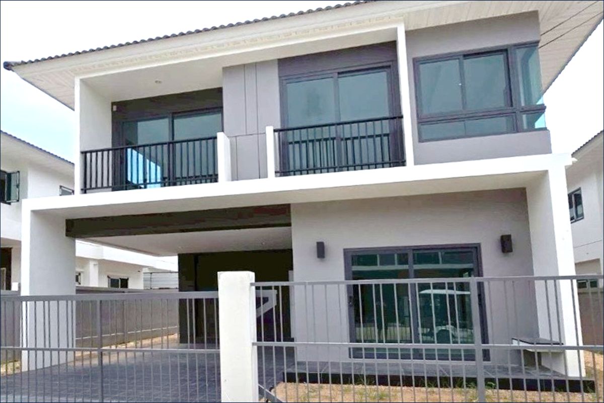 ขายบ้านพัทยา บางแสน ชลบุรี สัตหีบ : Sale! Firsthand detached house in Supalai Parkville Pattaya - Sukhumvit village on Tungklom-Talman district, 2.4km. from Sukhumvit road