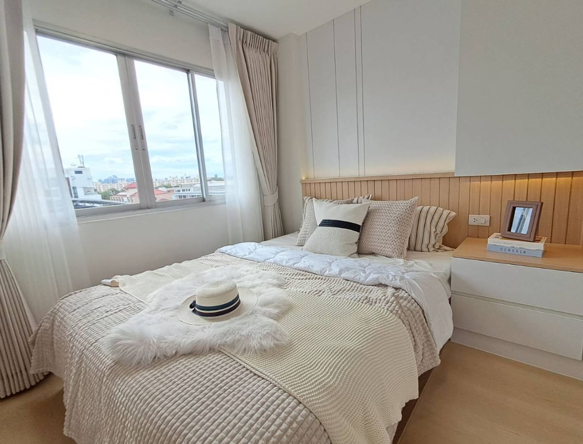 For SaleCondoRamkhamhaeng, Hua Mak : Selling Lumpini Bodindej Ramkhamhaeng Building B2, 7th floor, beautiful, new renovated, near the garden, near the Dinthorn, convenient to rim 1.59 million.