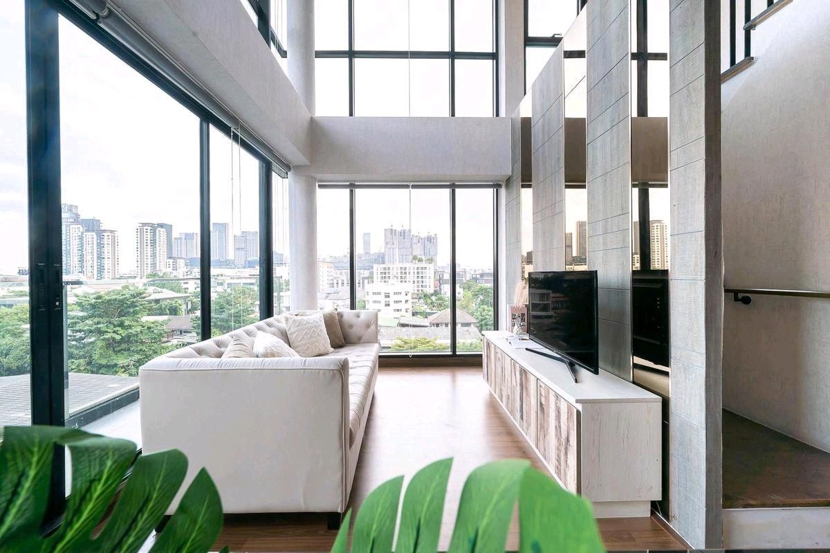 For SaleCondoOnnut, Udomsuk : For Sale with Tenant, The Unique Sukhumvit 62/1, Duplex, 2 Bedroom, near BTS Bang Chak